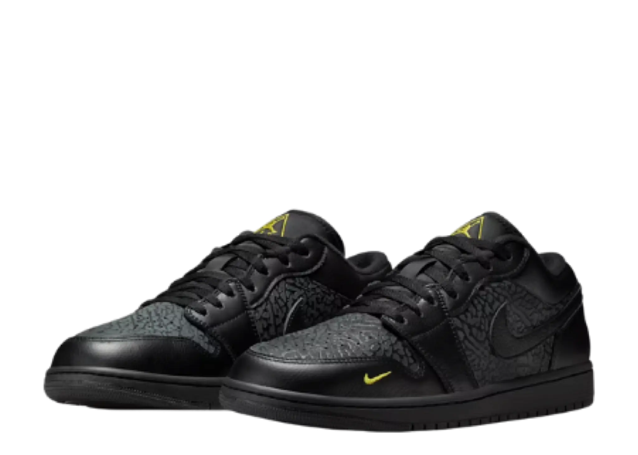 Air Jordan 1 Low Black Elephant Print - photo 2
