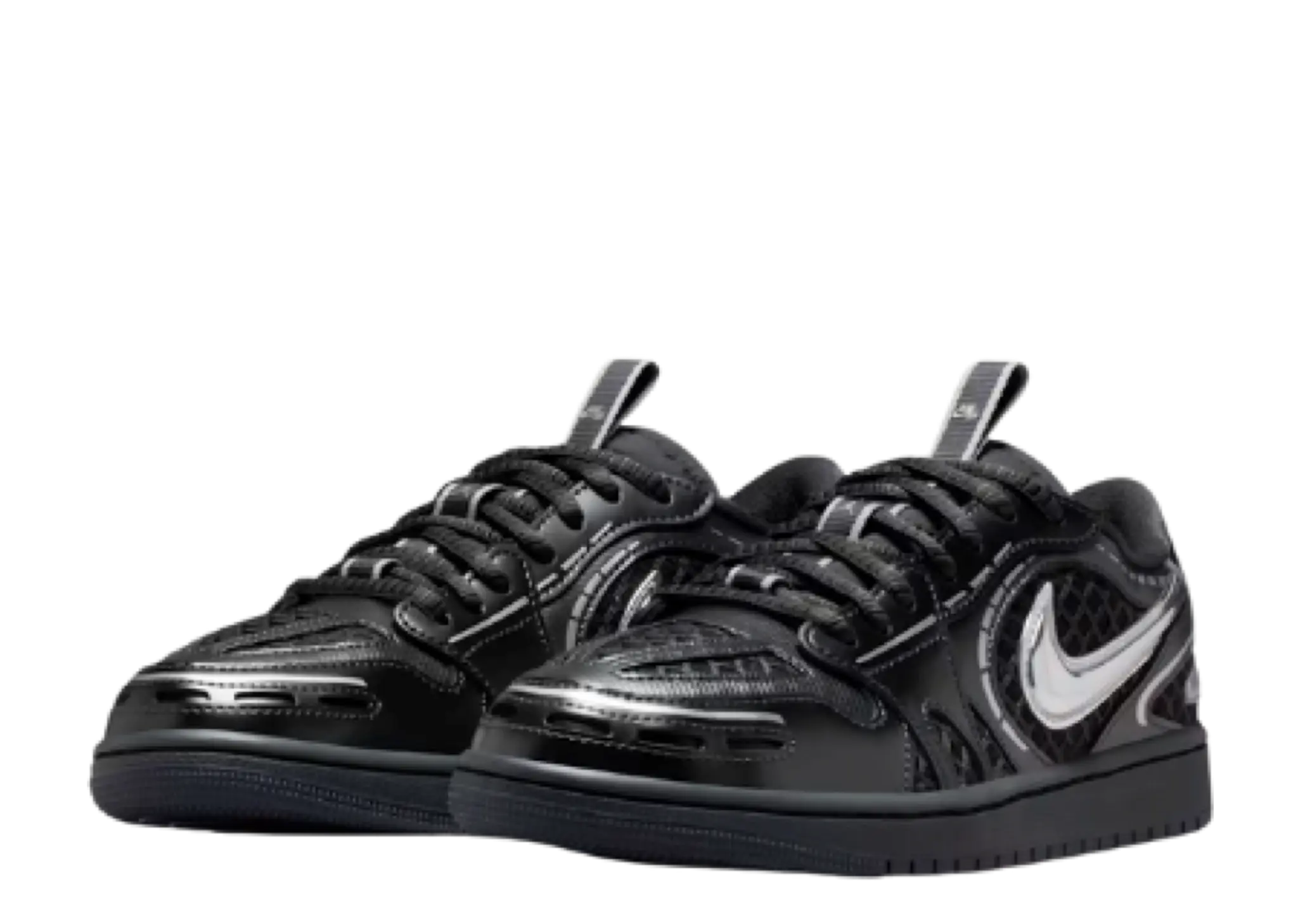 Air Jordan 1 Low Method of Make V3 Black Metallic Silver (Women's) - photo 2