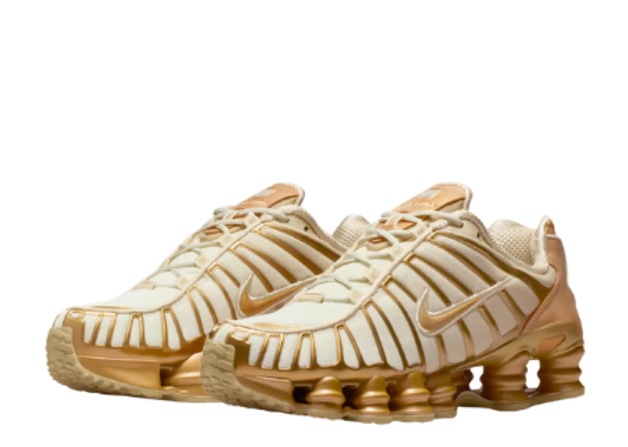 Nike Shox TL Coconut Milk Metallic Gold Copper (Women's) - photo 2