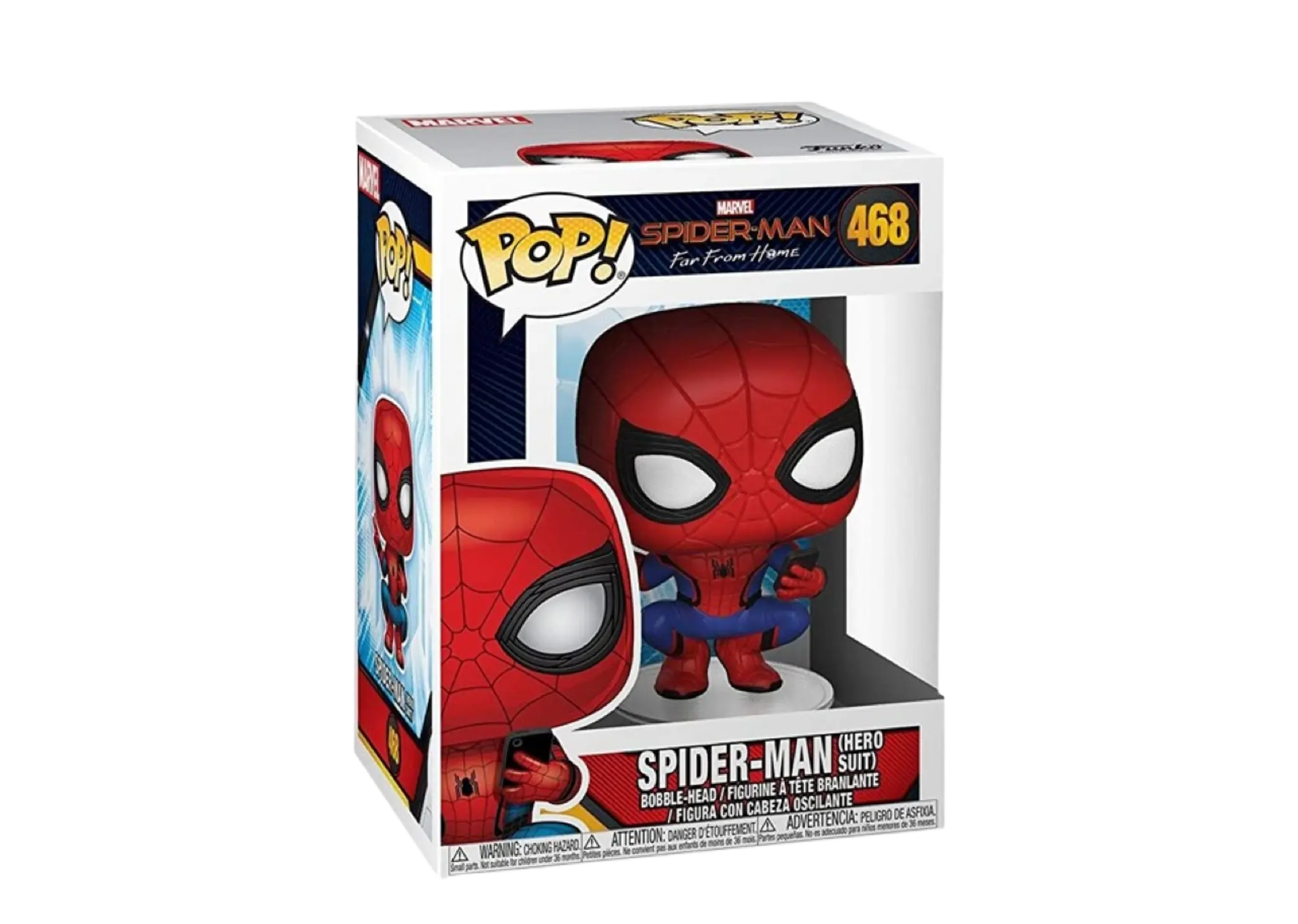 Funko POP! Spider Man Far From Home - SpiderMan Hero Suit Peace Selfie