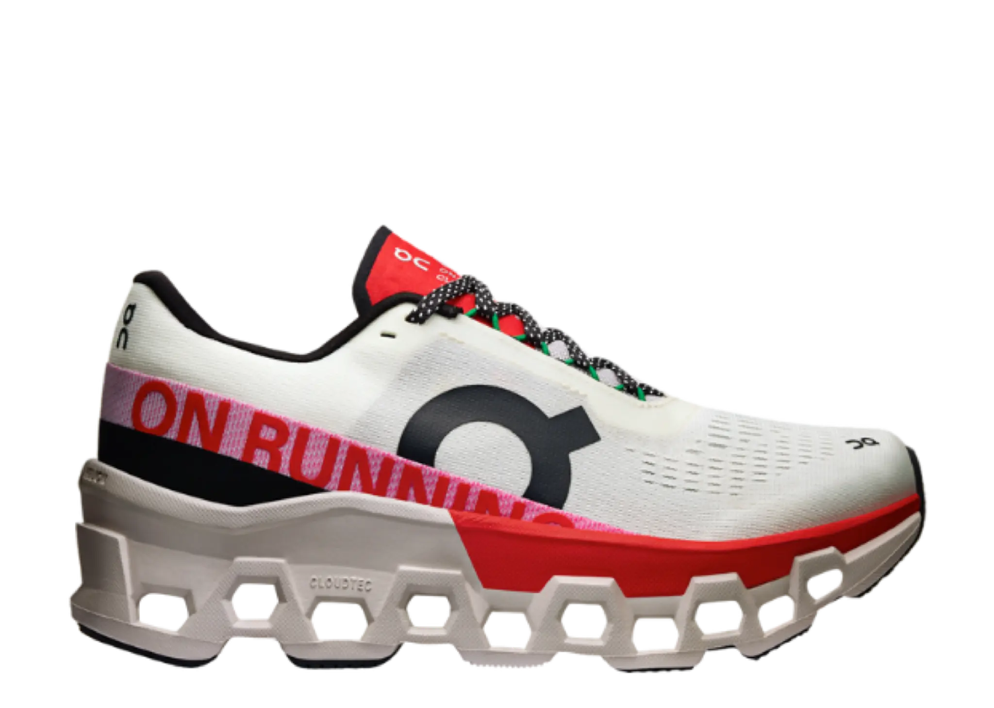 On Running Cloudmonster 2 Ivory Silver Red (Women's)