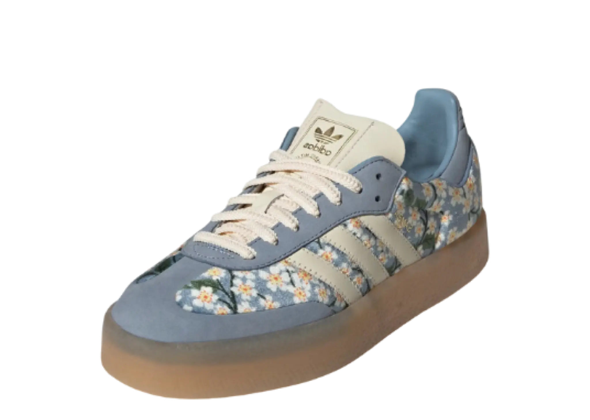 Adidas Sambae Liberty London Floral Embroidery Blue Cream White (Women's) - photo 2