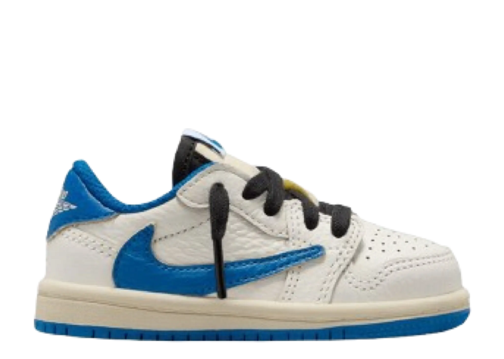 Air Jordan 1 Retro Low OG SP Fragment x Travis Scott Sail Blue (Toddler)