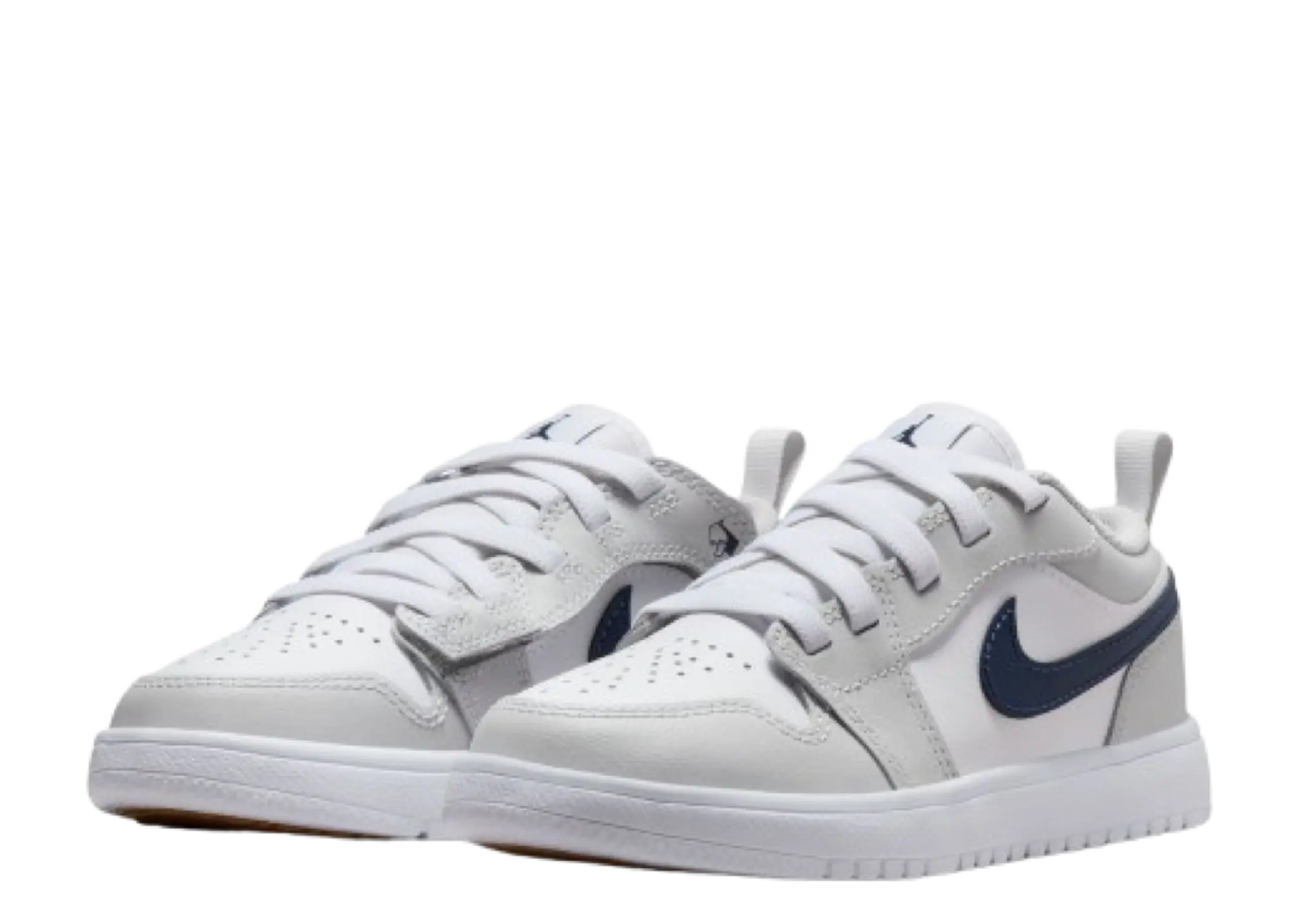 Air Jordan 1 Low ALT White Grey Gum Medium Brown Midnight Navy (Pre-School) - photo 2
