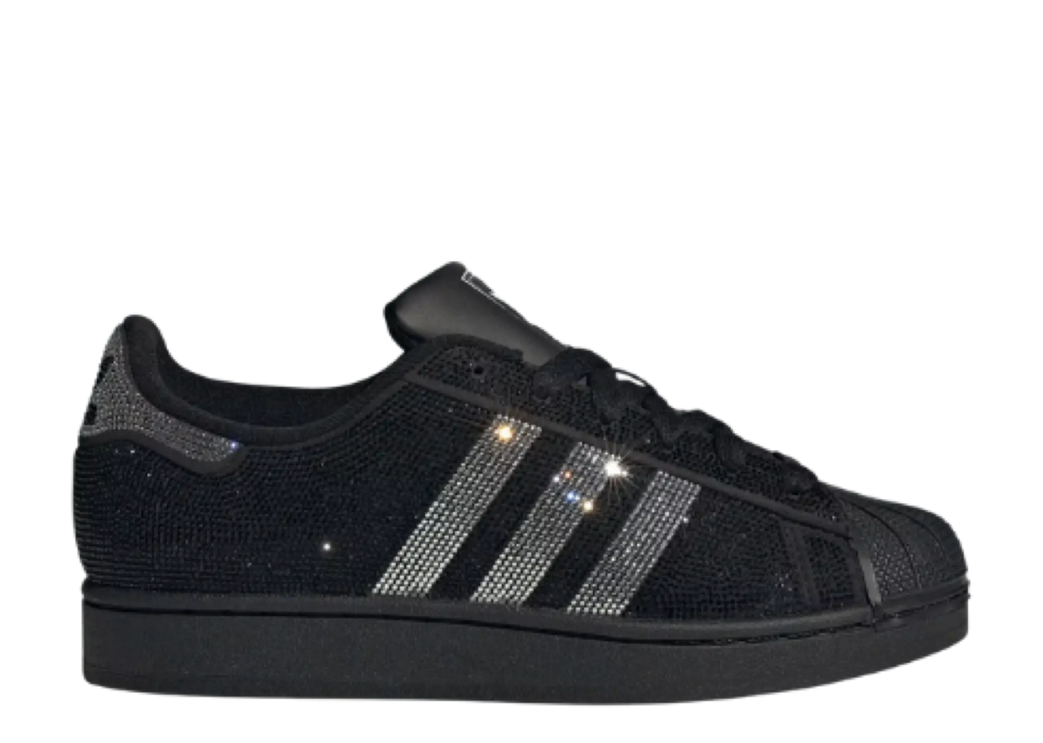 Adidas Superstar II Rhinestone Black Silver (Women's)