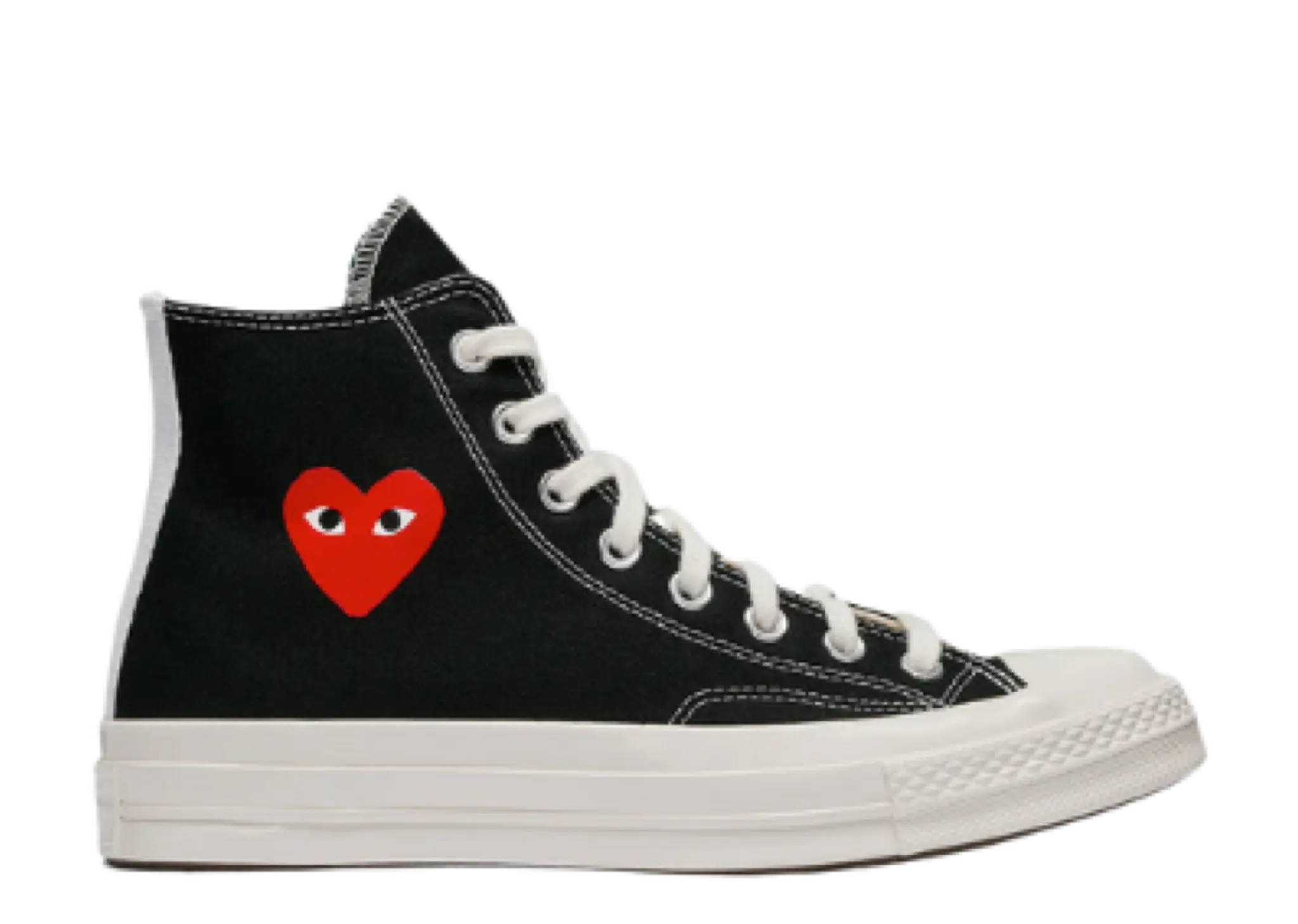 Converse Chuck Taylor 70s High CDG Play Black Small Red Heart