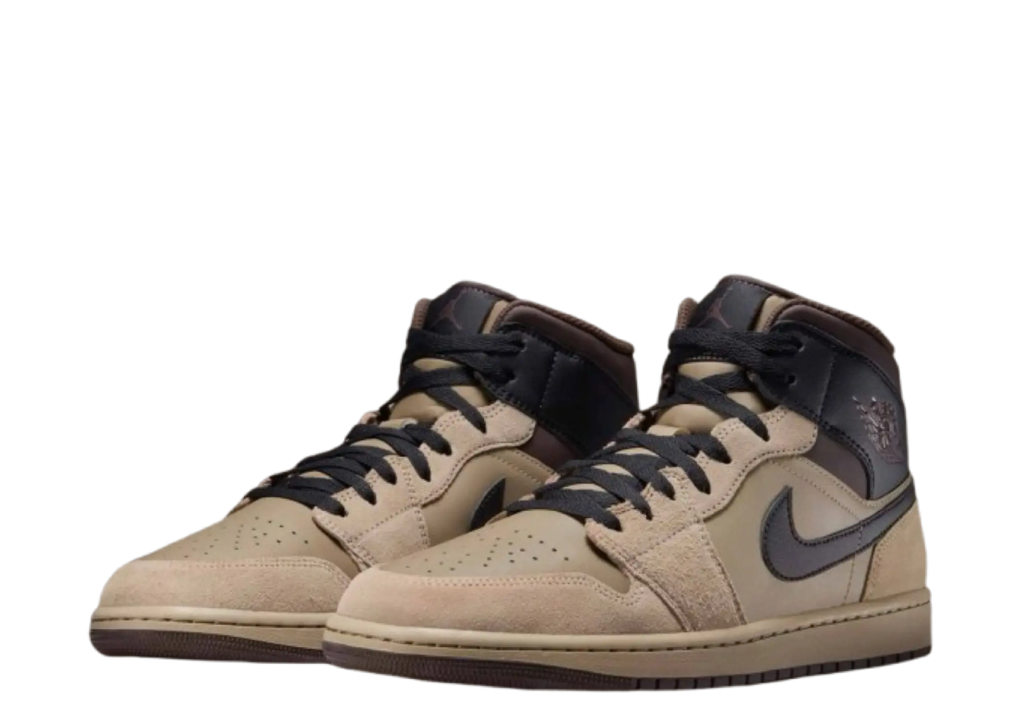 Air Jordan 1 Mid Khaki Baroque Brown - photo 2