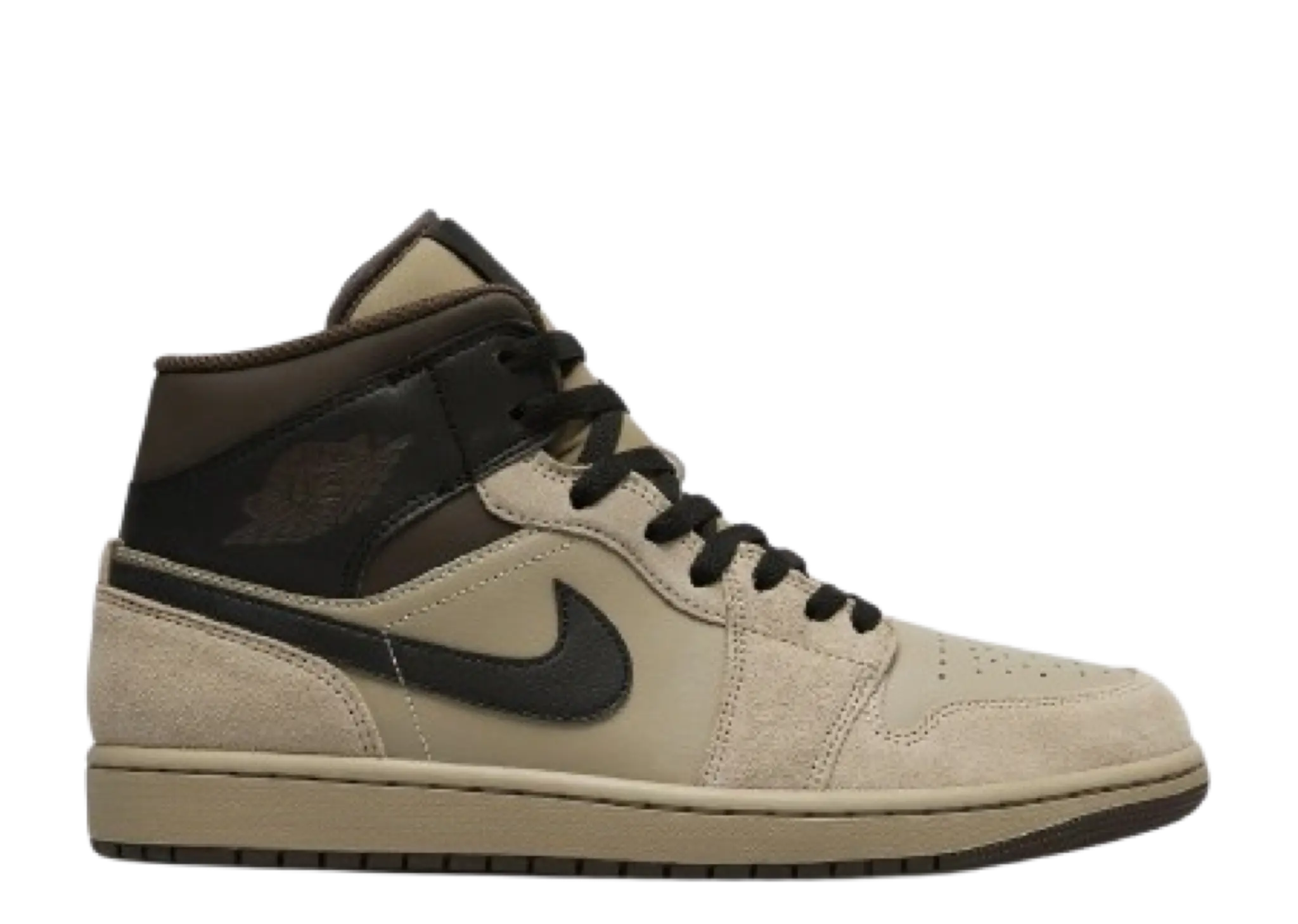 Air Jordan 1 Mid Khaki Baroque Brown