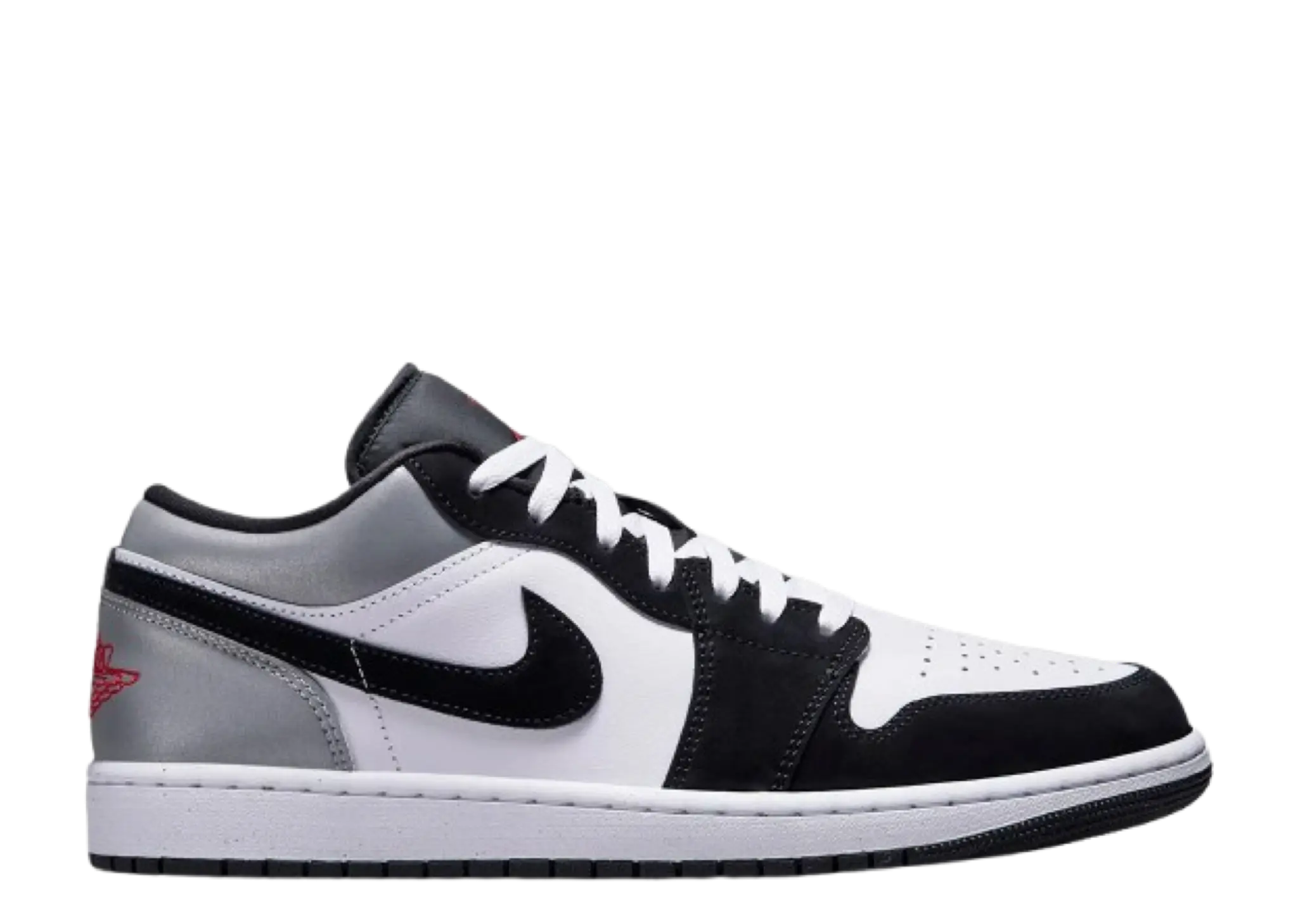 Air Jordan 1 Low SE White Fire Red Black Matte Silver