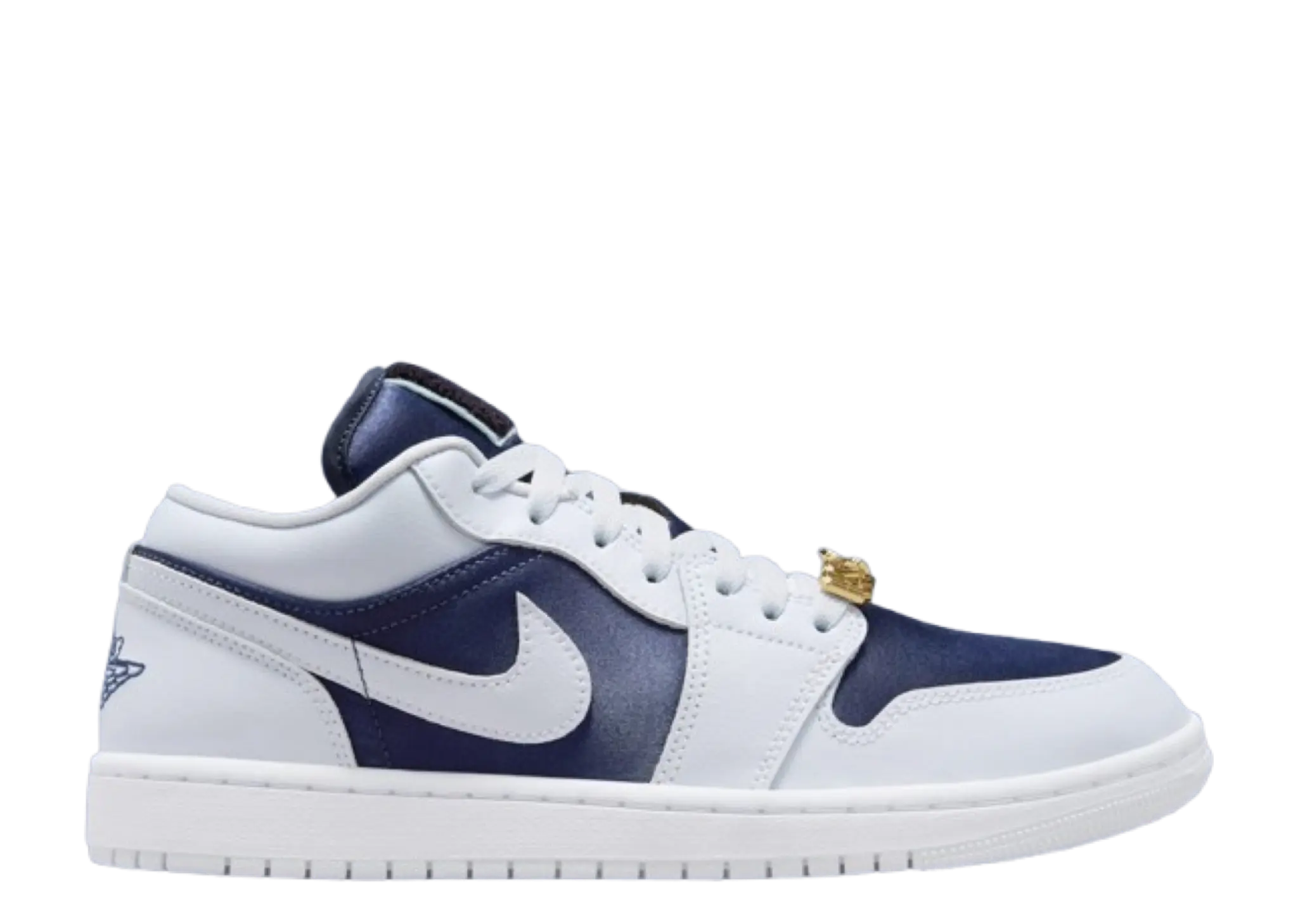 Air Jordan 1 Low SE Football Grey White Gym Red Mid night Navy (Women's)