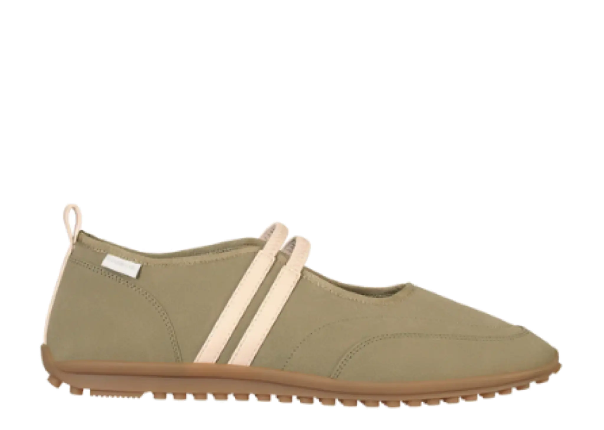 Stand Oil Strap Mary Janes Sneakers Khaki Combi