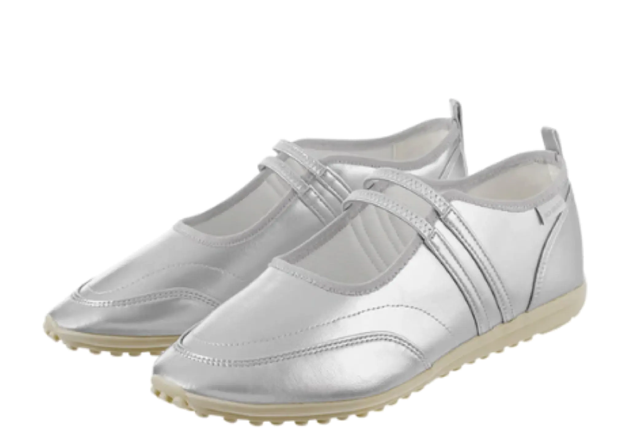 Stand Oil Strap Mary Janes Sneakers Silver - photo 2