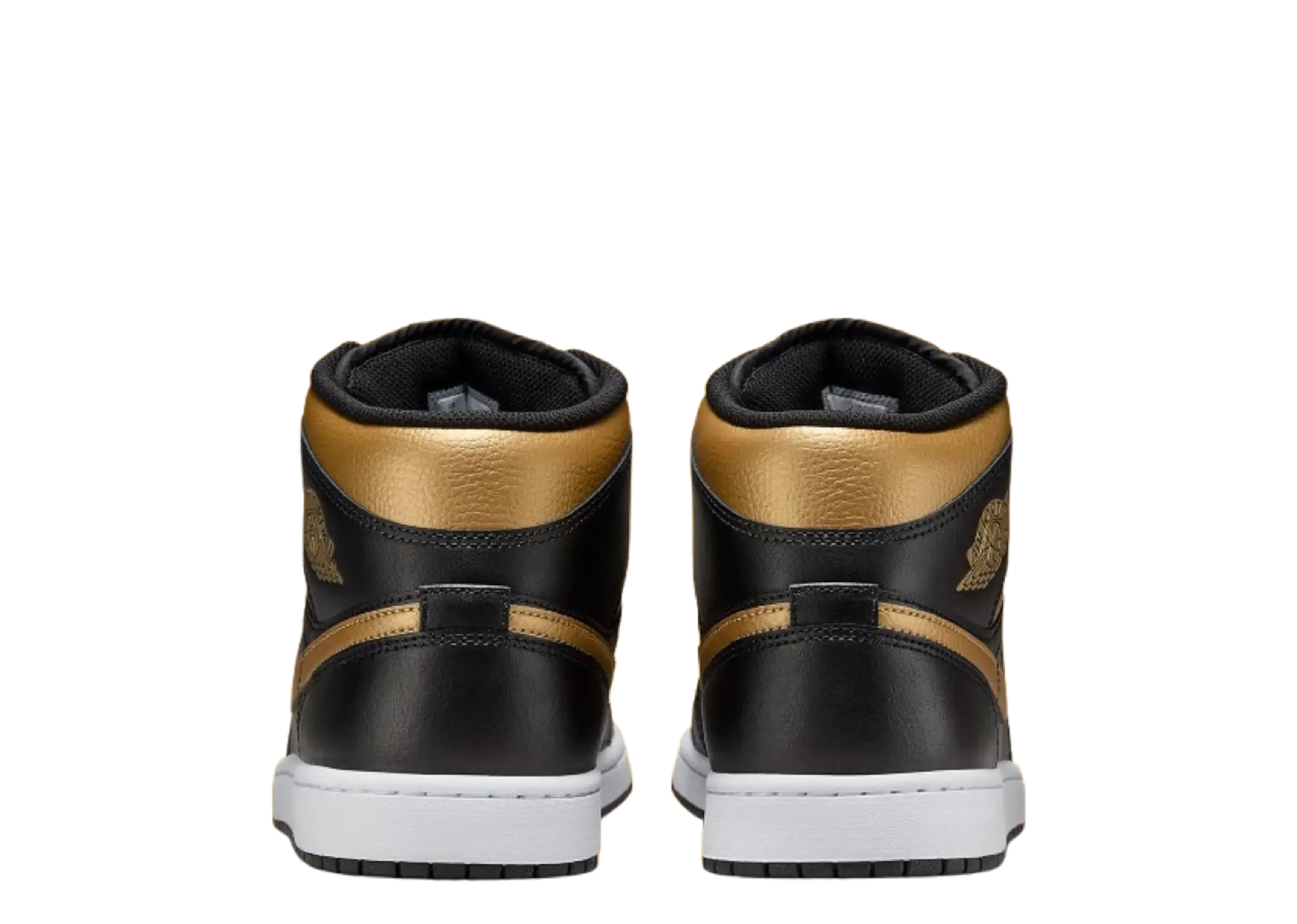 Air Jordan 1 Mid Black Metallic Gold - photo 3