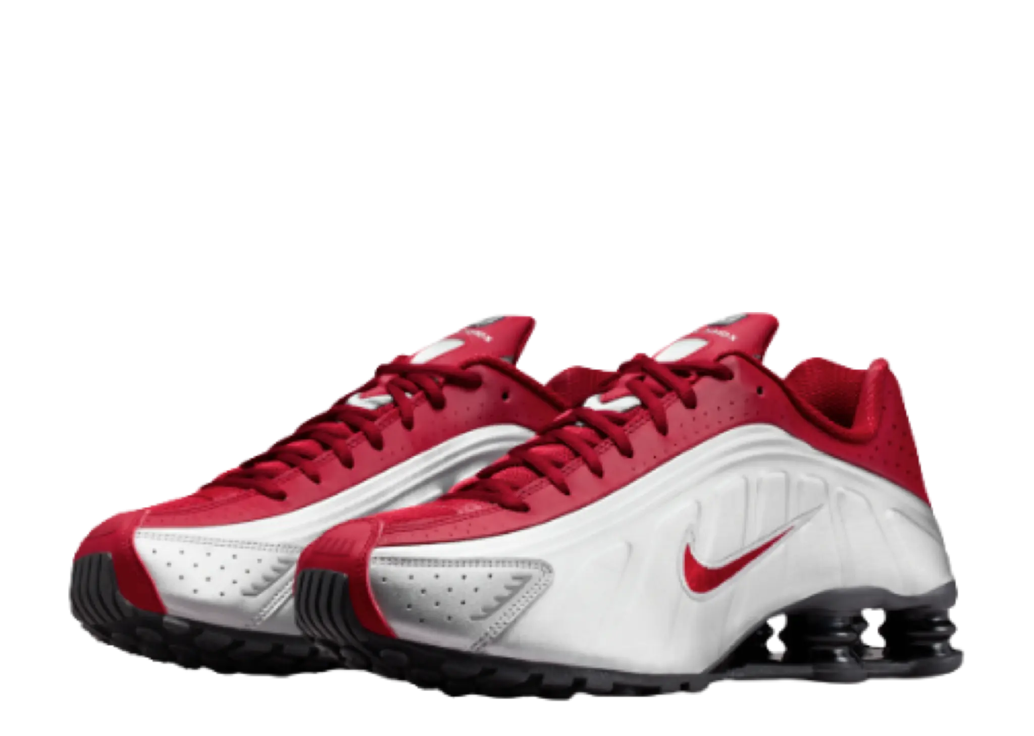 Nike Shox R4 Metallic Silver Black Crimson - photo 2