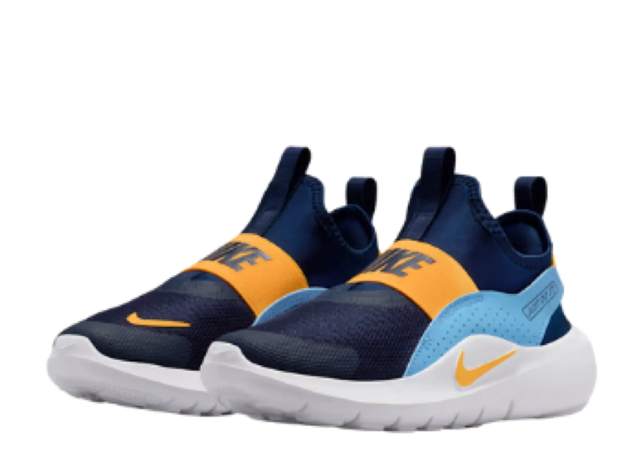 Nike Flex Runner 4 Navy University Blue Laser Orange (Pre-School) - photo 2