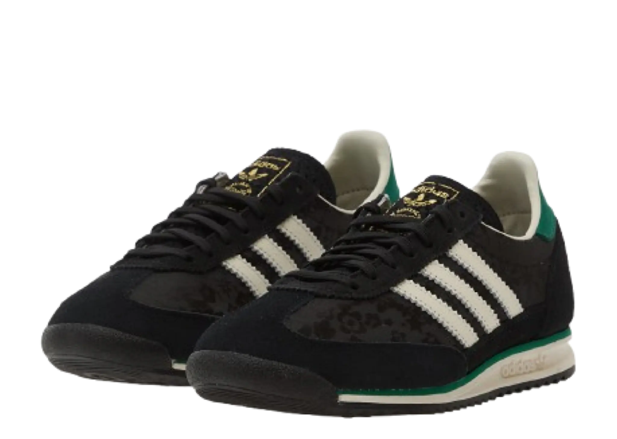 Adidas SL 72 OG x Liberty London Core Black Off White Bold Green - photo 2