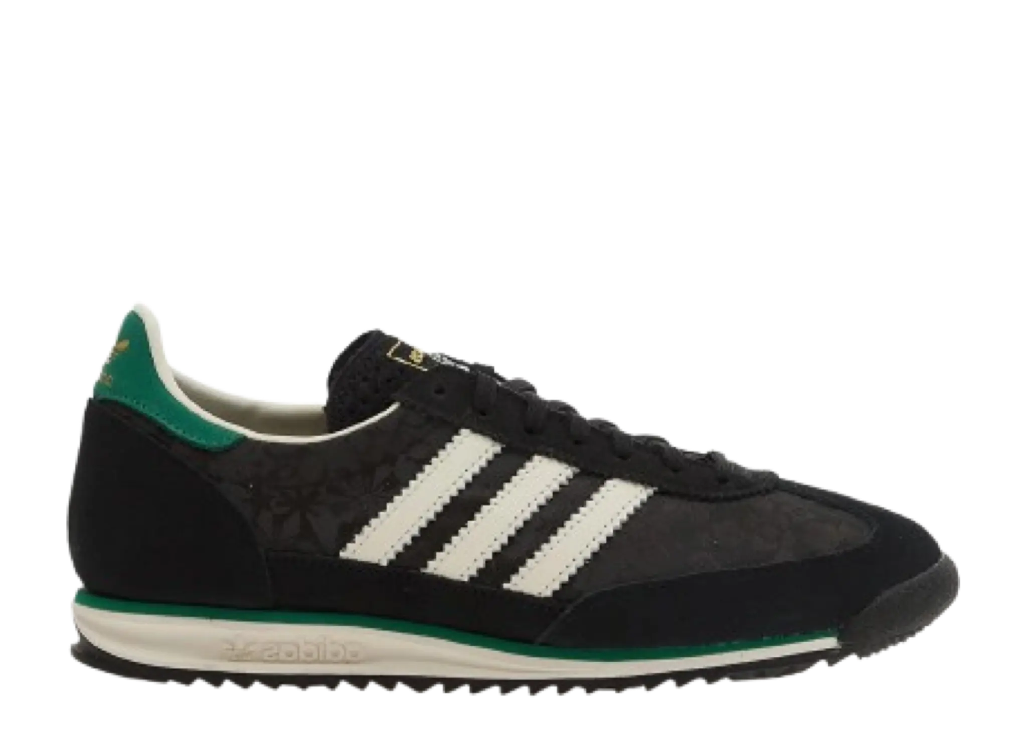 Adidas SL 72 OG x Liberty London Core Black Off White Bold Green