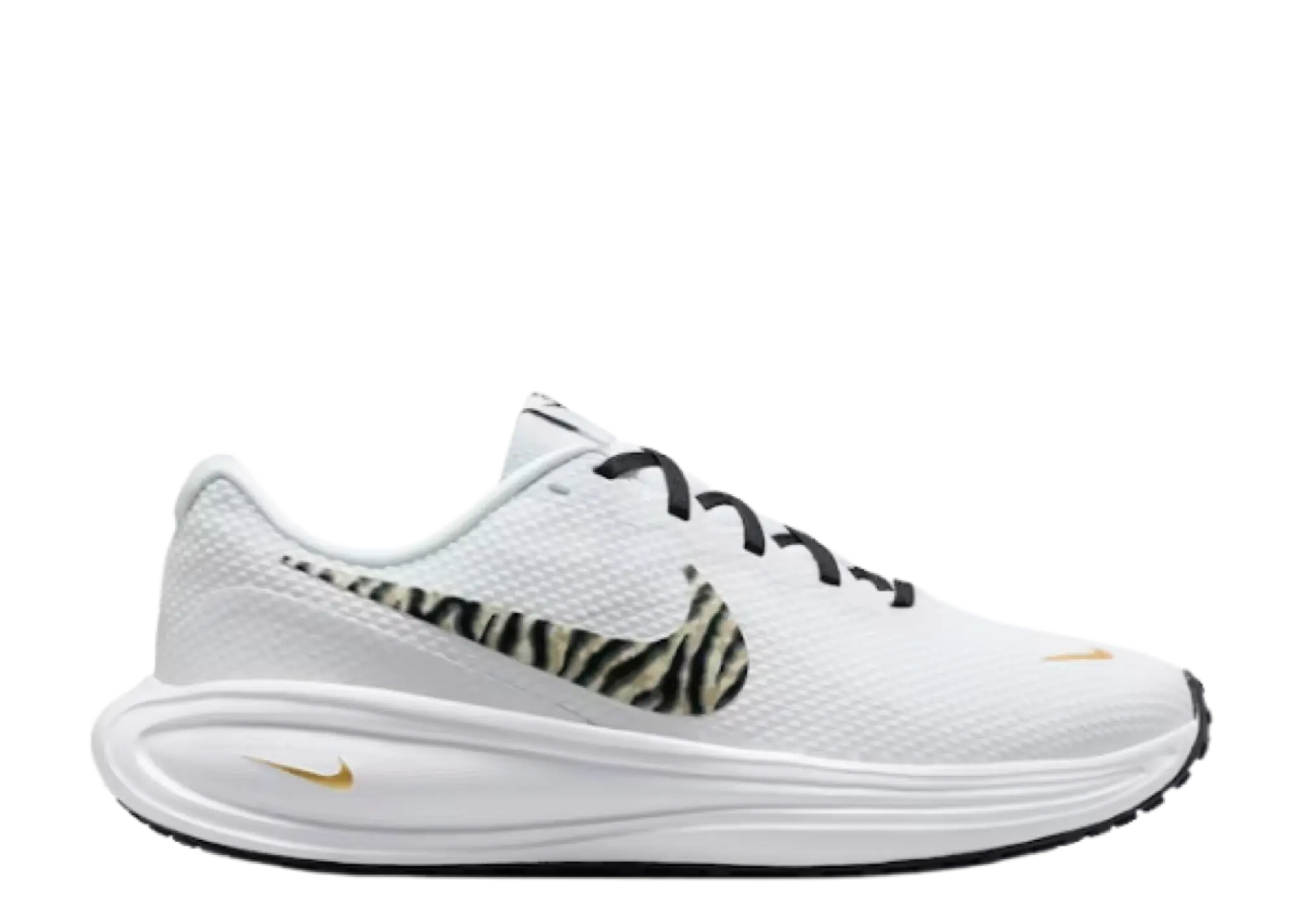 Nike Revolution 8 White Gold Coconut Milk Black (Women's)