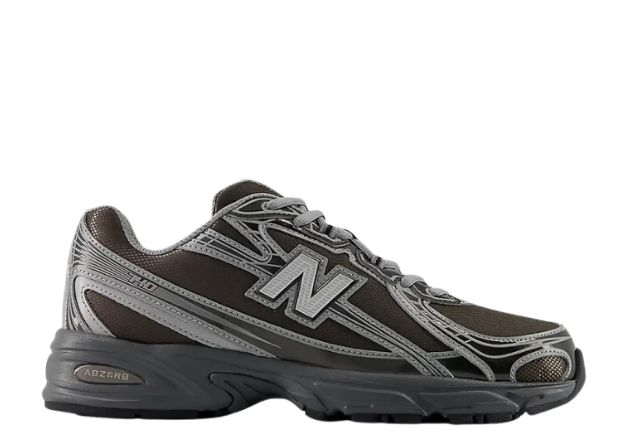 New Balance 740 Black Metallic Castlerock