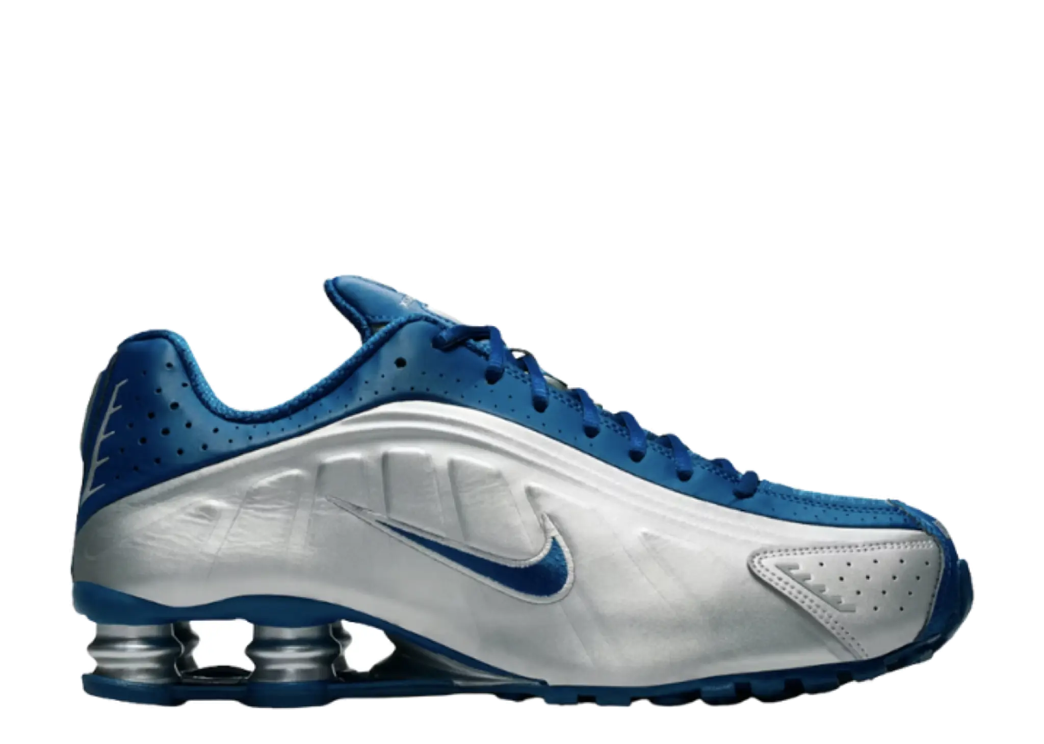 Nike Shox R4 Court Blue Metallic Silver
