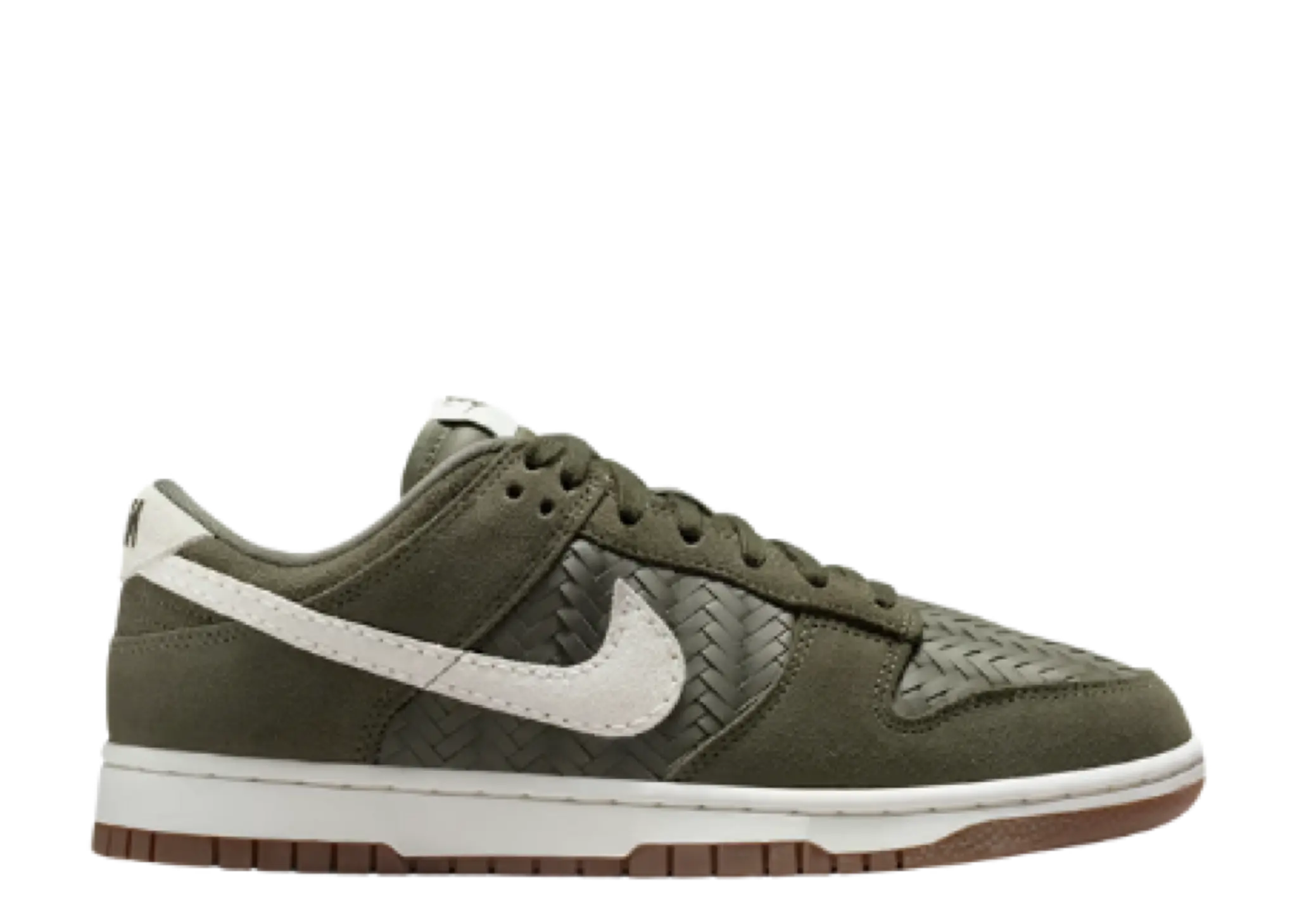 Nike Dunk Low Premium SE Woven Medium Olive Gum (Women's)