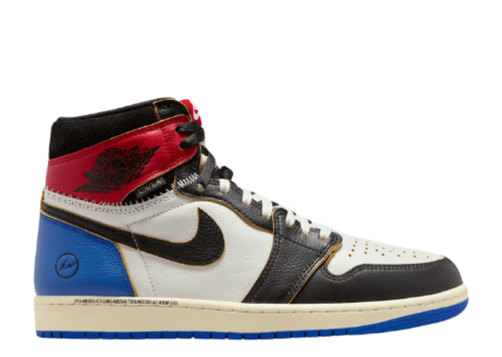 Air Jordan 1 Retro High OG SP Fragment x Union LA Varsity Red Sport Royal