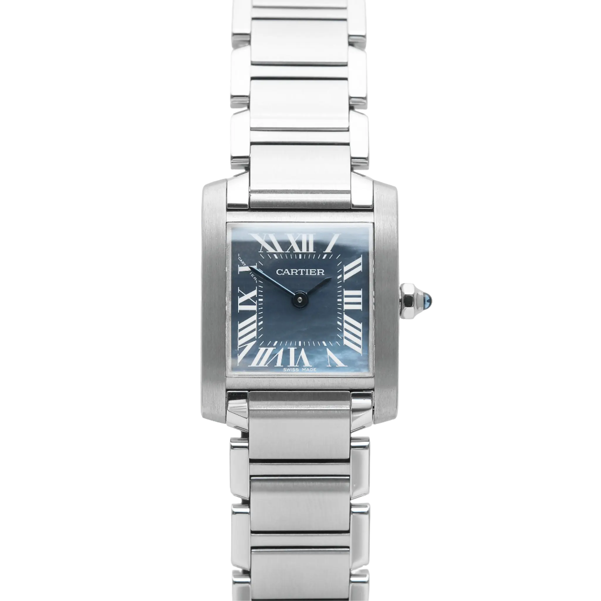 Cartier Tank Francaise Small Blue MOP Ref: W51034Q3