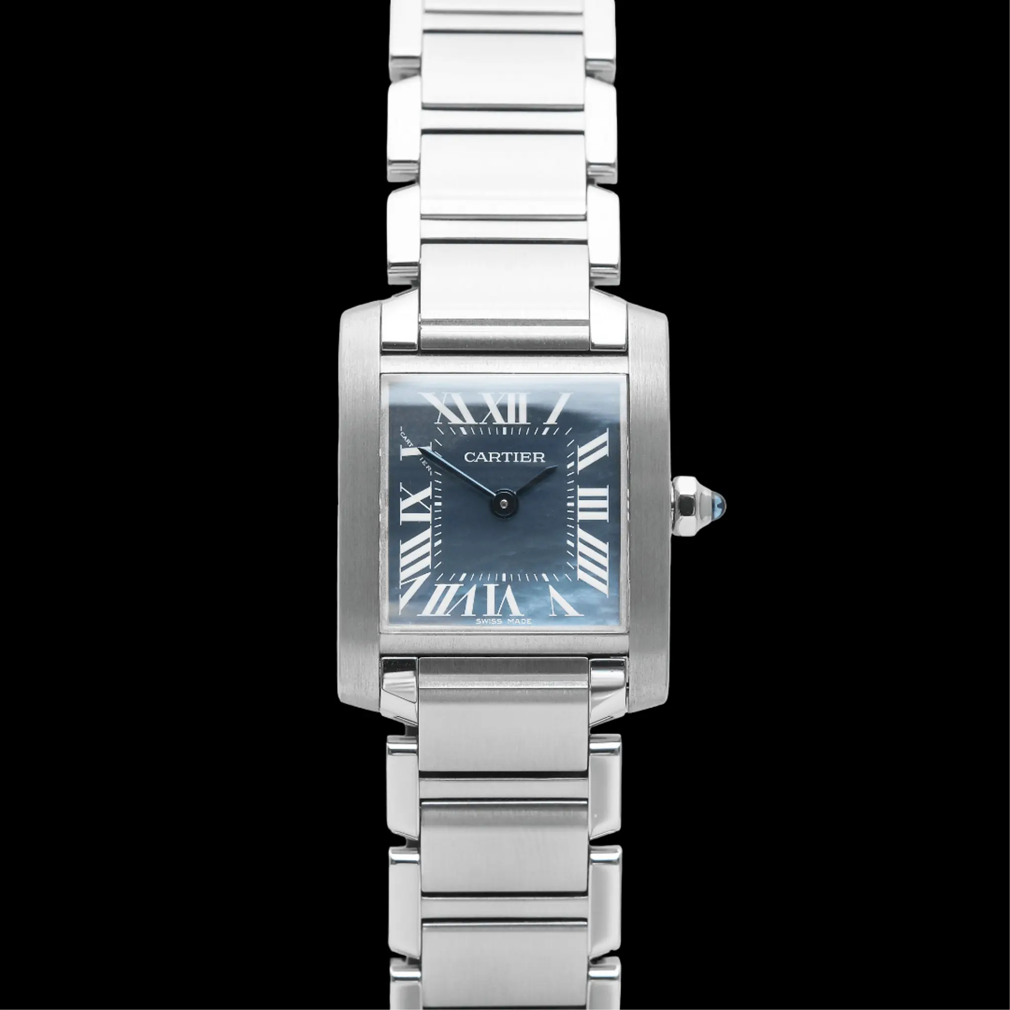 Cartier Tank Francaise Small Blue MOP Ref: W51034Q3 - photo 2