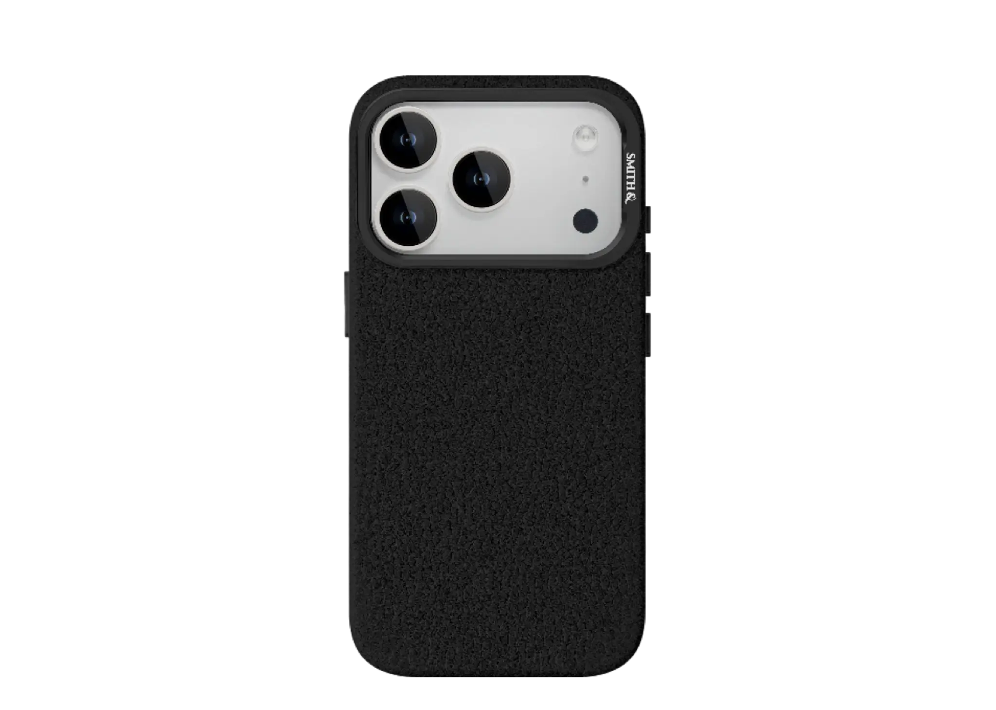 Smith&Leather iPhone 17 Pro Max MagSafe Leather Case Kickstand Lens Frame Black
