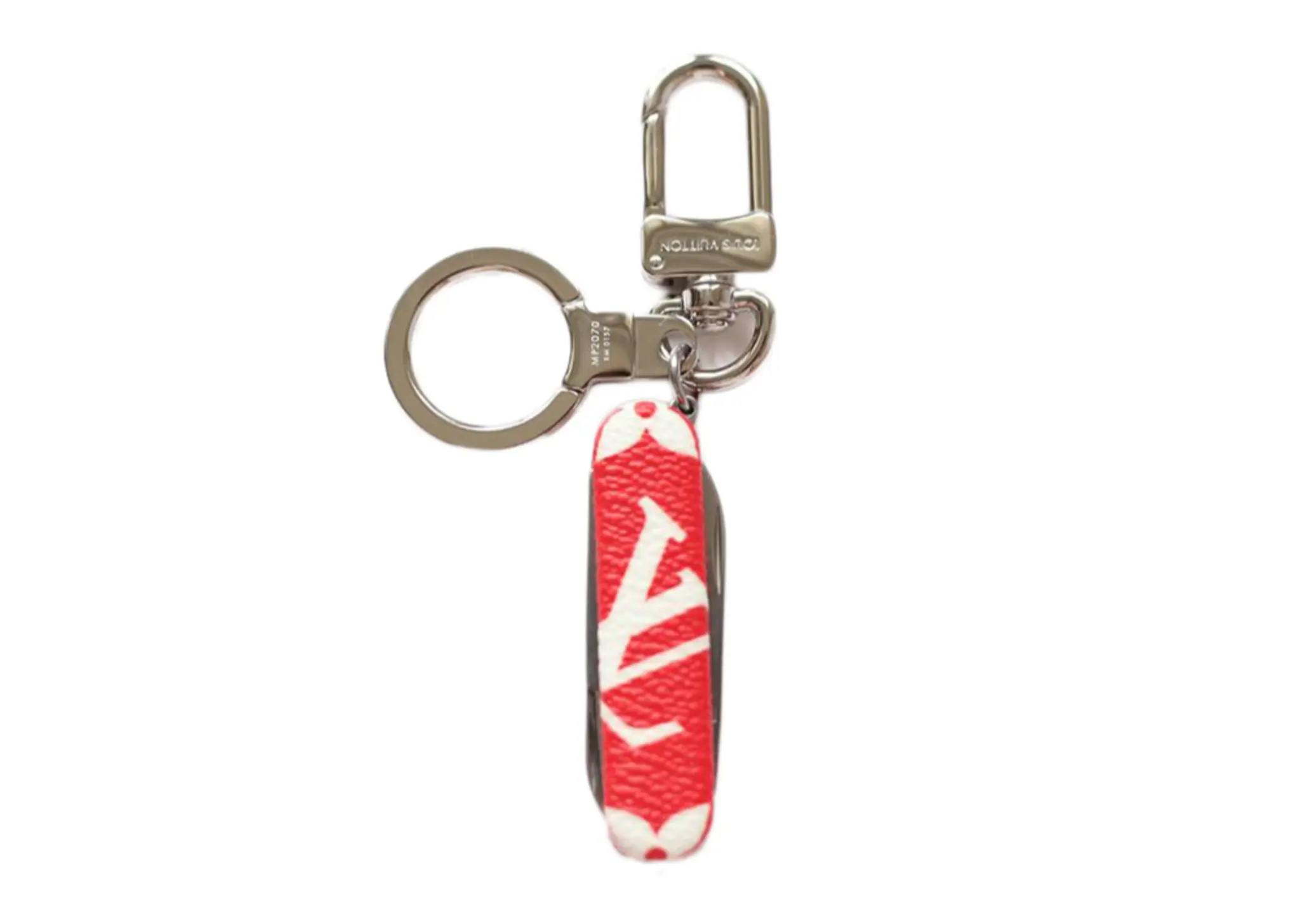 Louis Vuitton x Supreme Pocket Knife Key Chain Red - photo 3