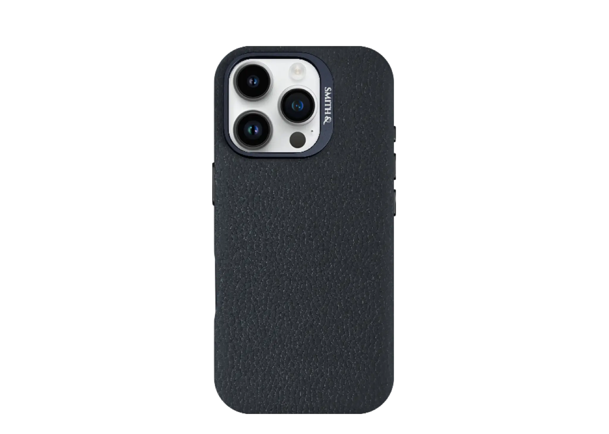 Smith&Leather iPhone 16 Pro Max MagSafe Leather Case Kickstand Lens Frame Navy