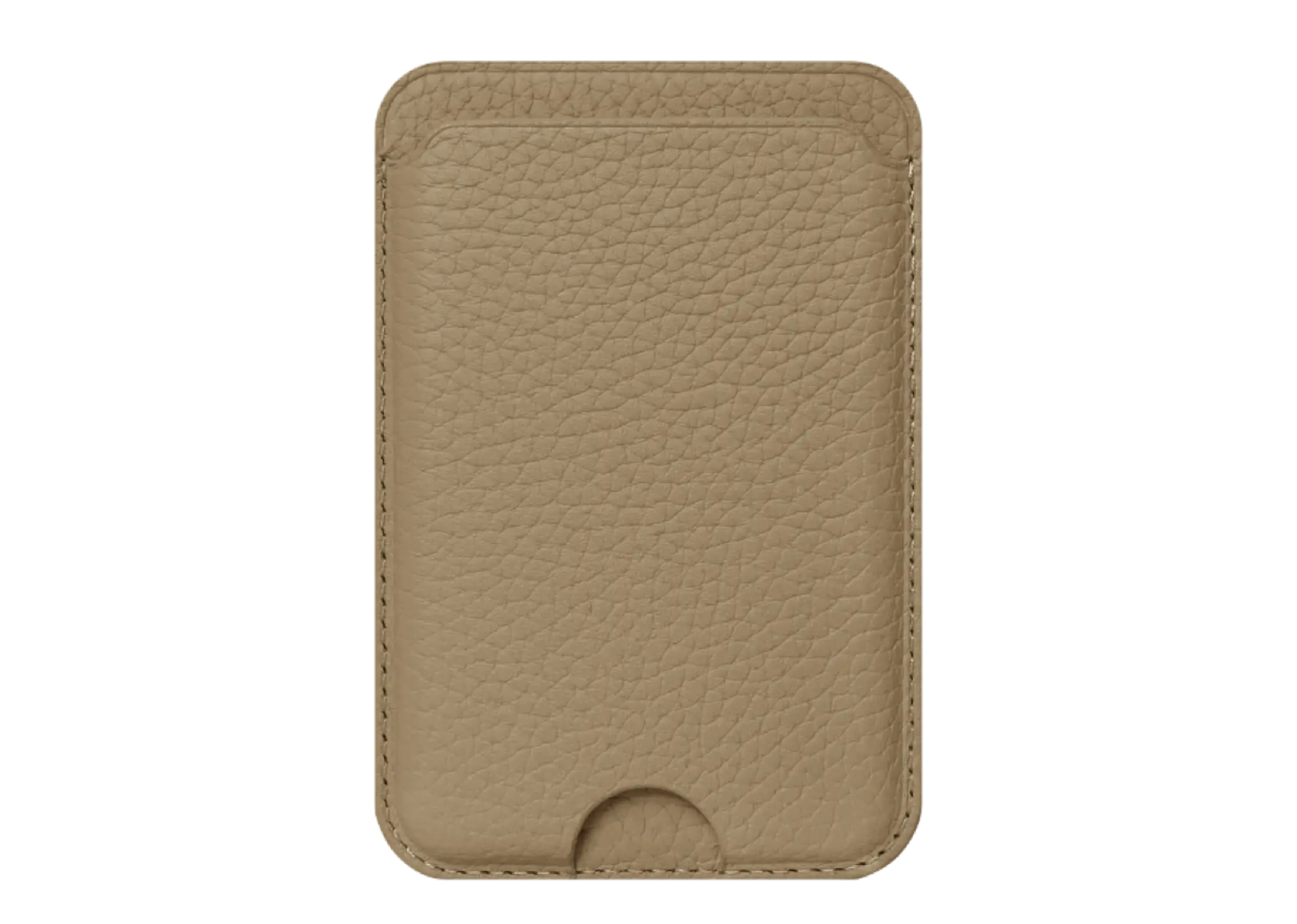 Smith&Leather MagSafe Card Holder Soft Taupe