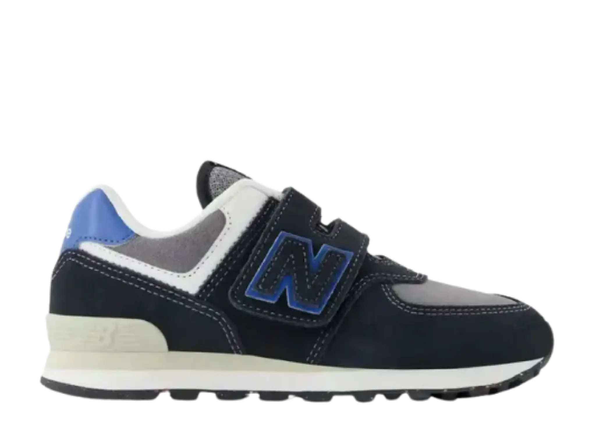 New Balance 574 Black Blue (Grade School)