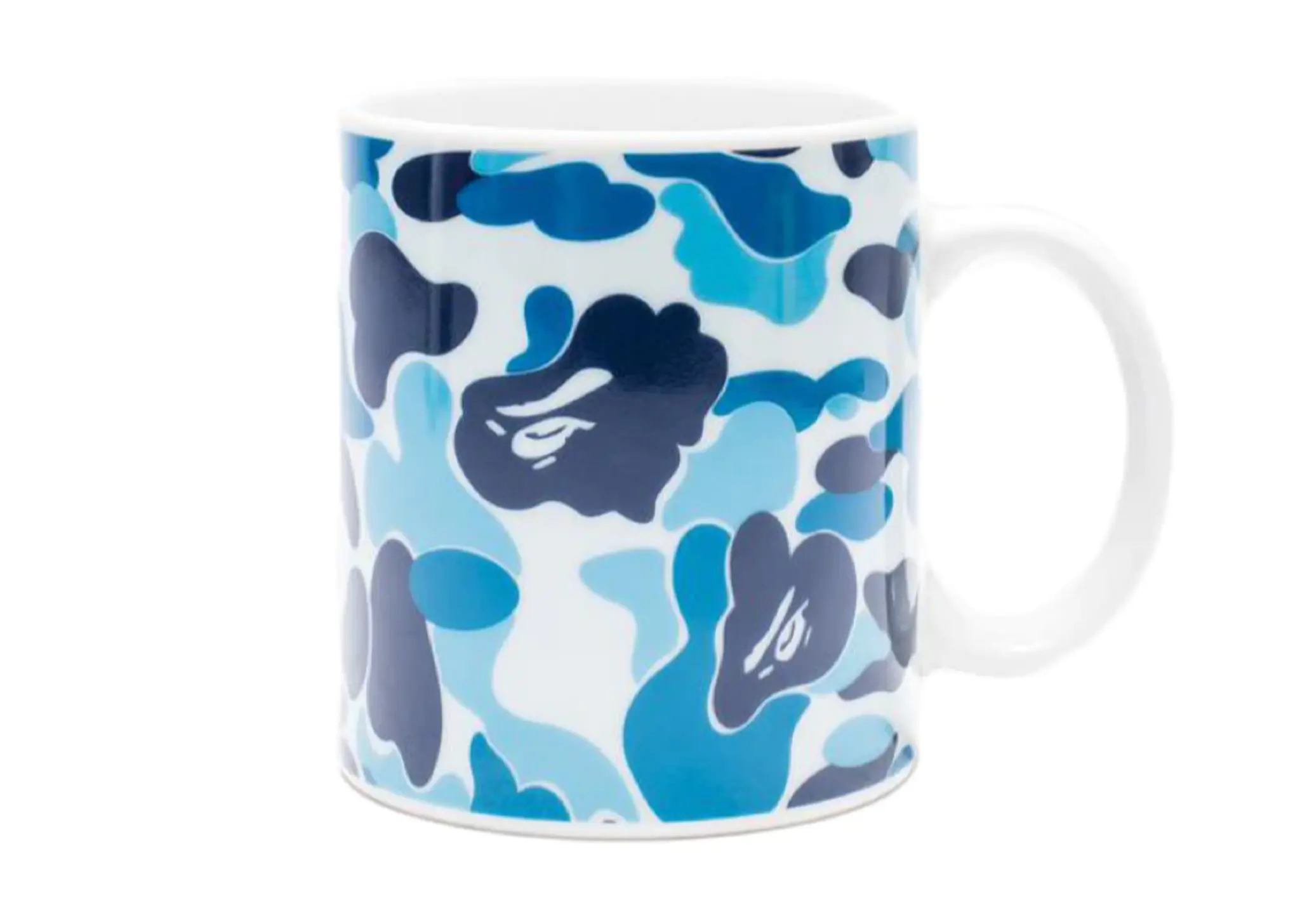 BAPE A Bathing Ape ABC Camo Mug Blue