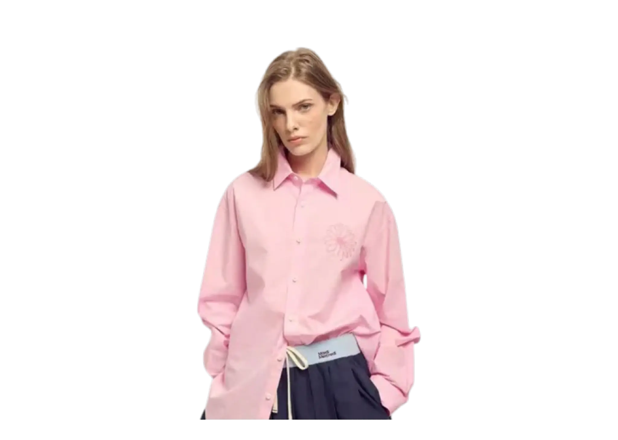 Mardi Mercredi Cotton Poplin Shirt Pink