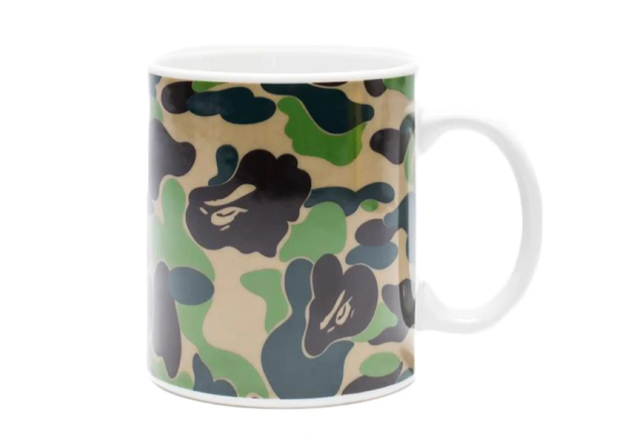 BAPE A Bathing Ape ABC Camo Mug Green