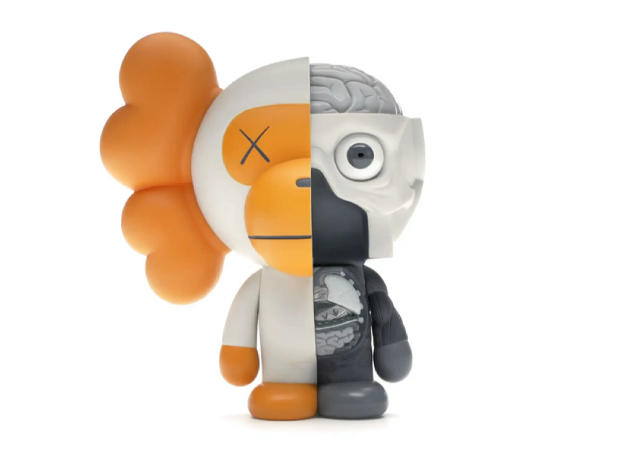 KAWS Bape Dissected Milo Vinyl Figure White