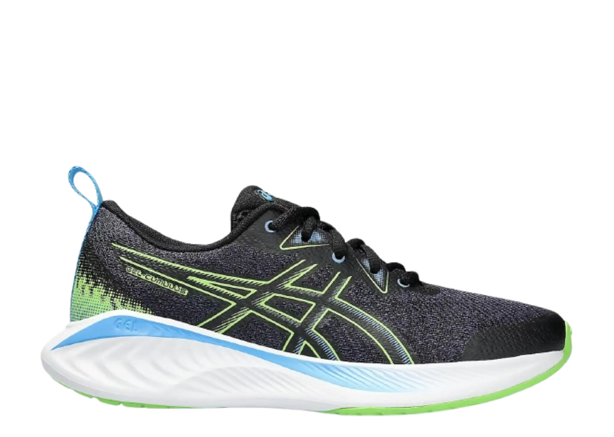 ASICS Gel-Cumulus 25 Black Electric Lime (Grade School)