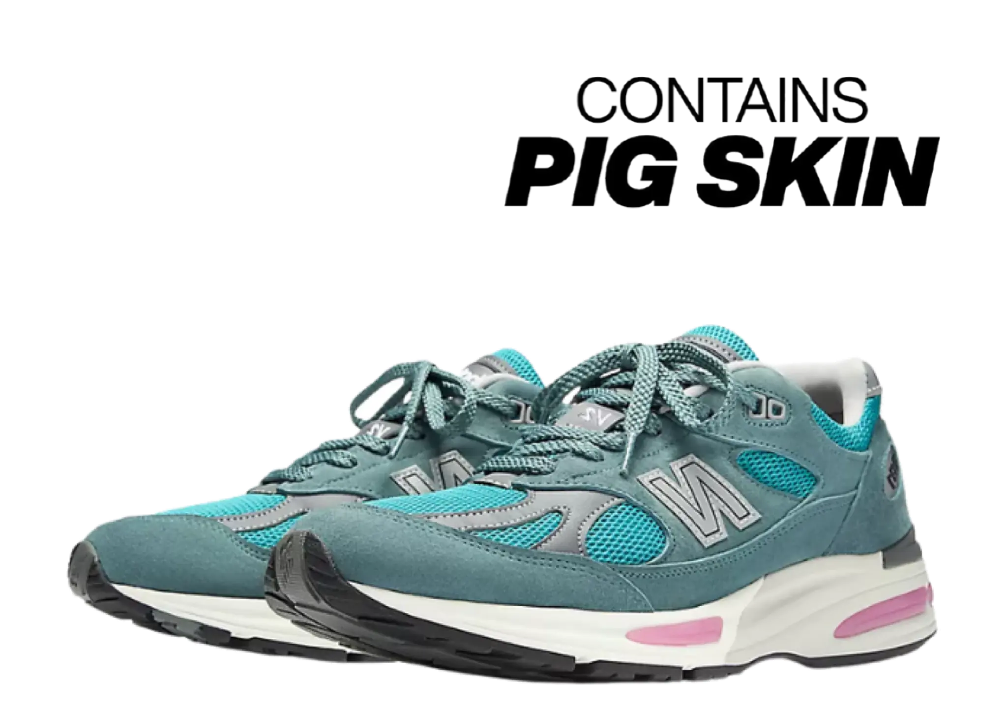 New Balance Made in UK 991v2 Porcelain Green Trooper Silver - photo 2