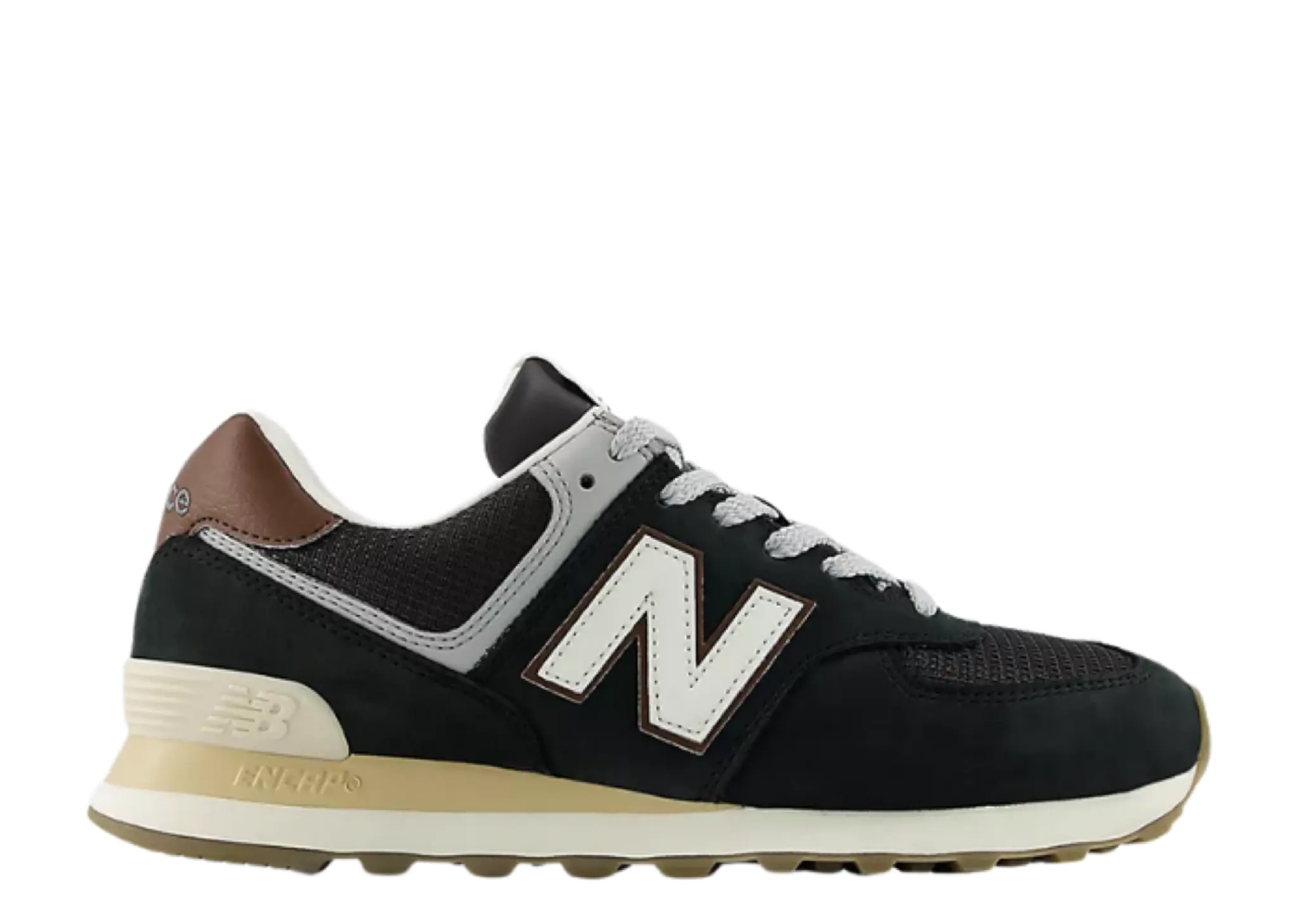 New Balance 574 Brown Dark Silver Metallic