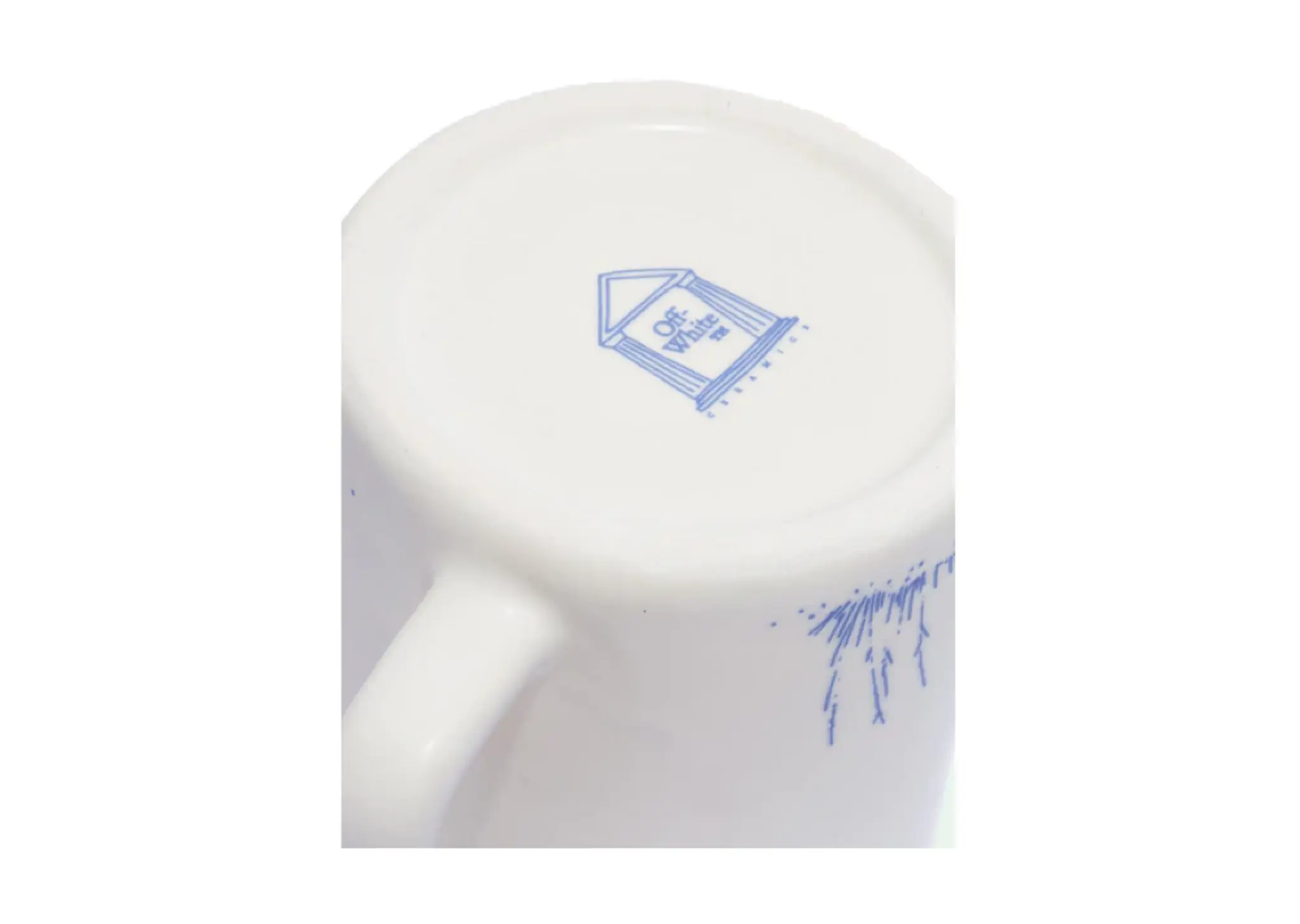 Off-White Ceramic Coffee Mug White/Brilliant Green - photo 3