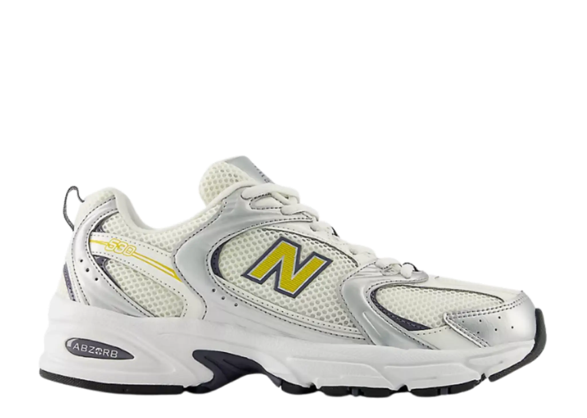 New Balance 530 Silver Metallic Sea Salt Apollo Gold