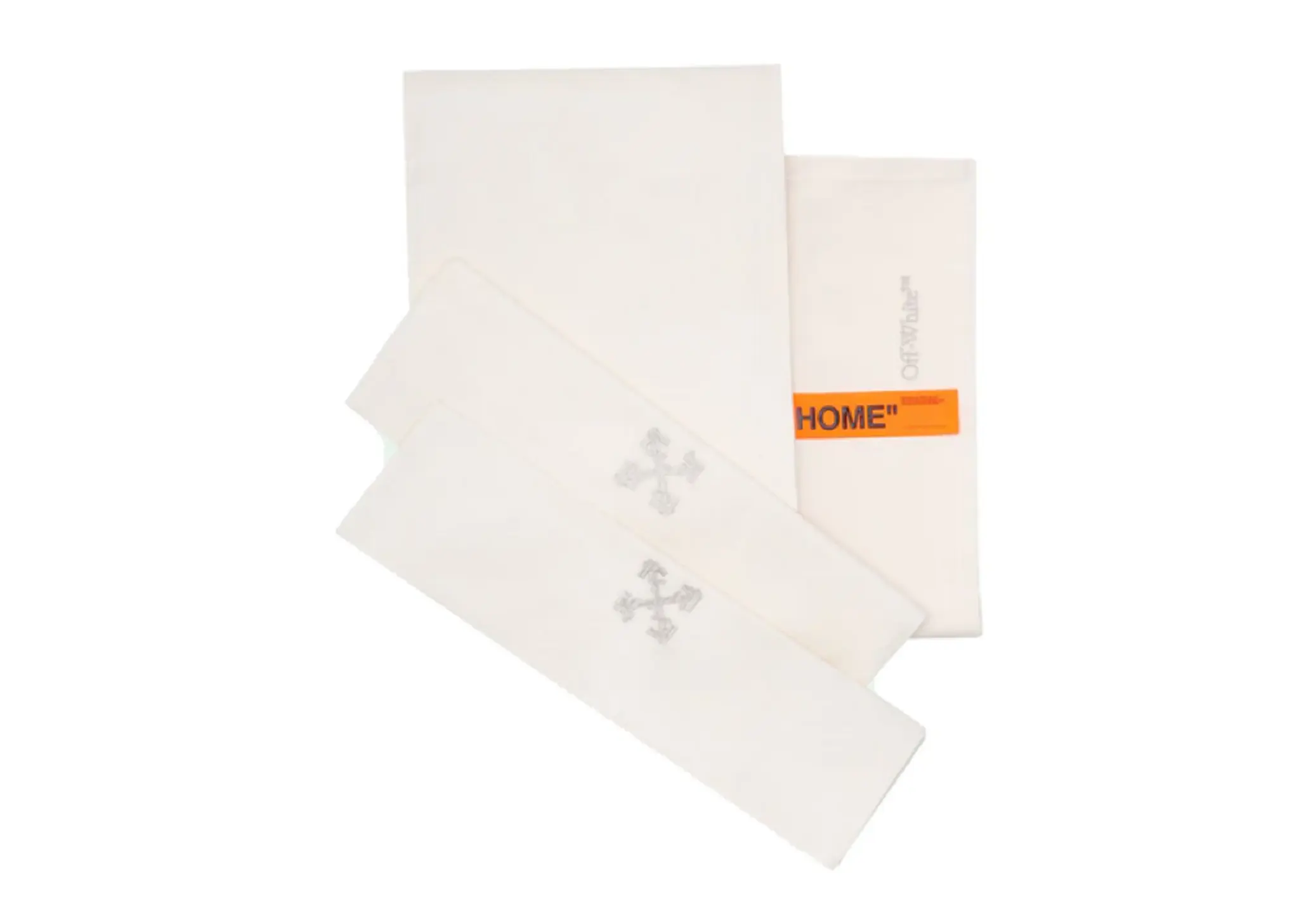 Off-White Bed Set White/White