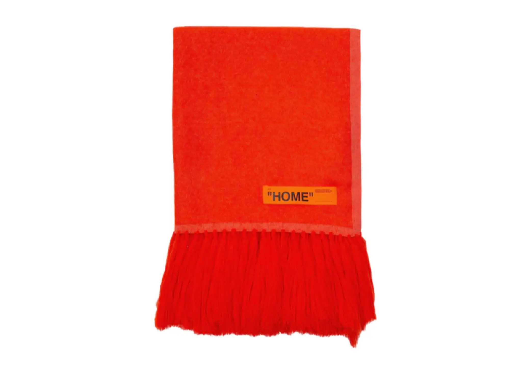 Off-White Knitted Blanket Red Liliac