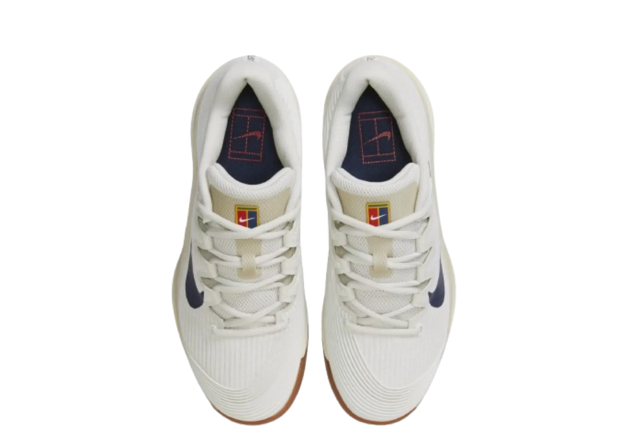 Nike Court Air Zoom Vapor 12 HC Summit White Phantom Gum Medium Brown - photo 3