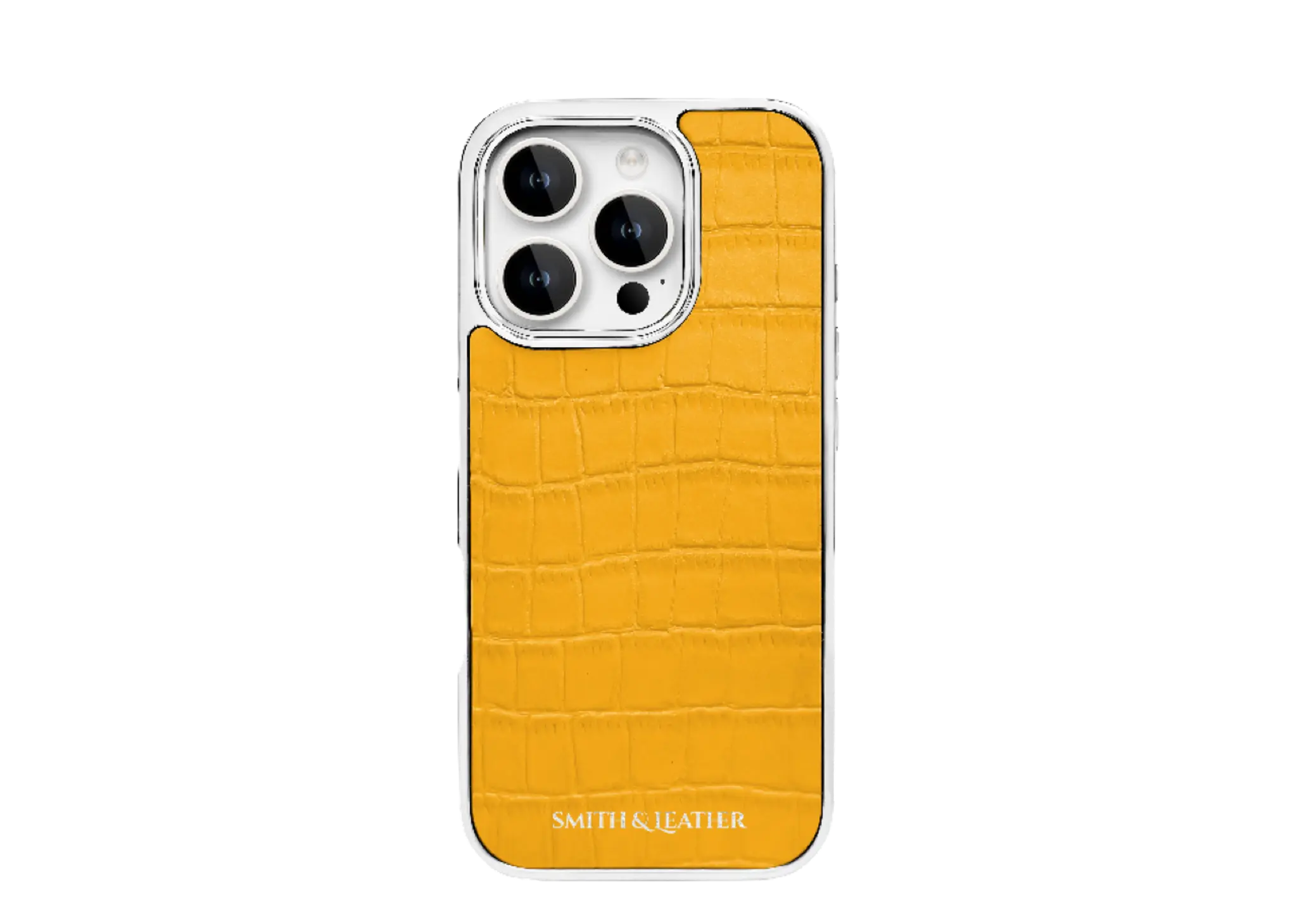 Smith&Leather iPhone 16 Pro MagSafe Frame Case Yellow