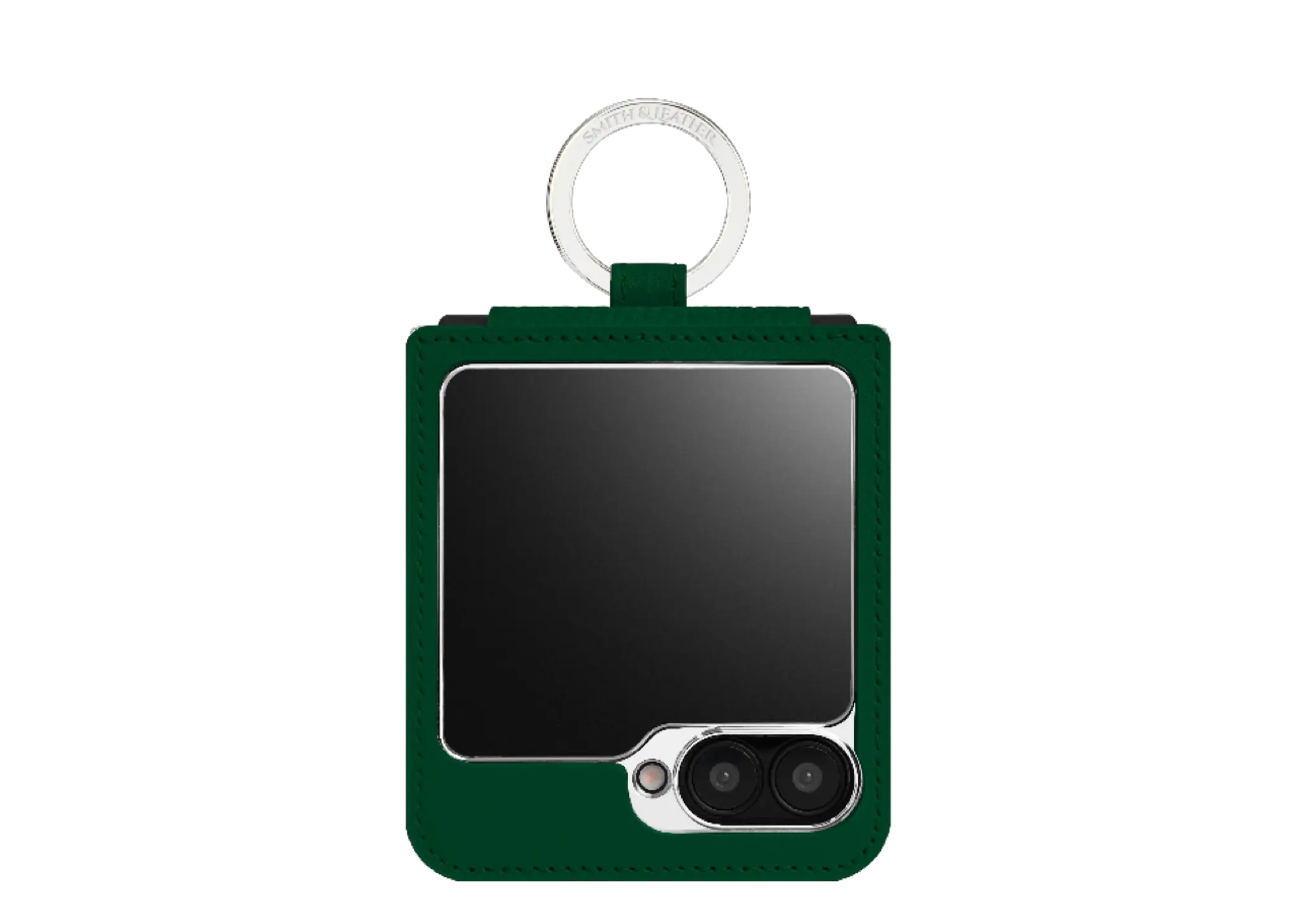 Smith&Leather Samsung Galaxy Z Flip Card Pocket Frame 6 Green