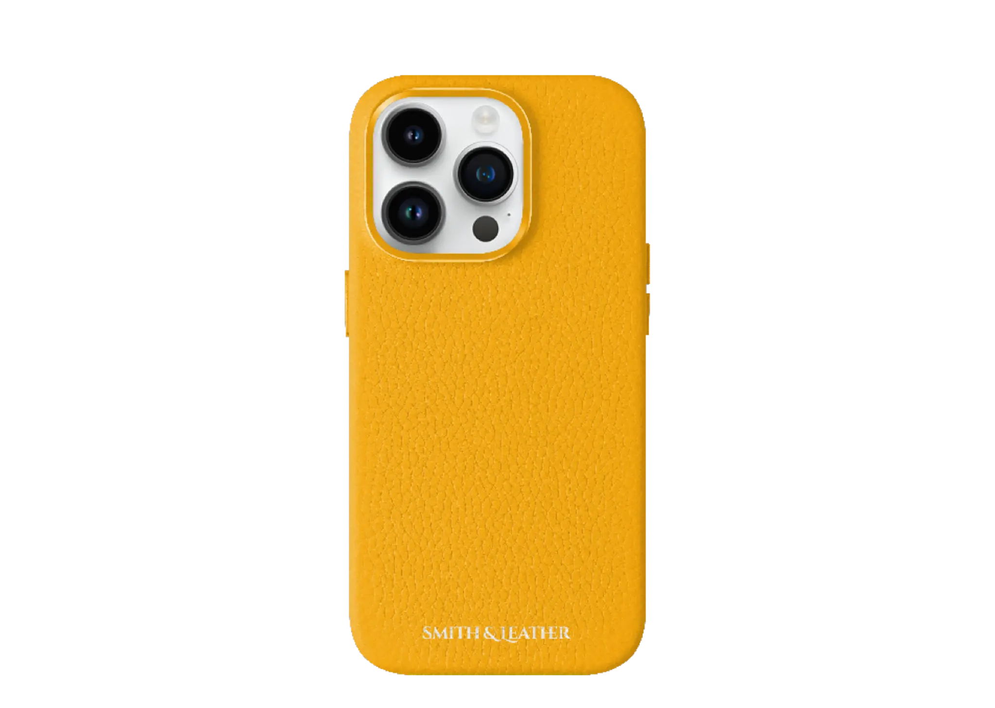 Smith&Leather iPhone 15 Pro MagSafe Leather Case Yellow