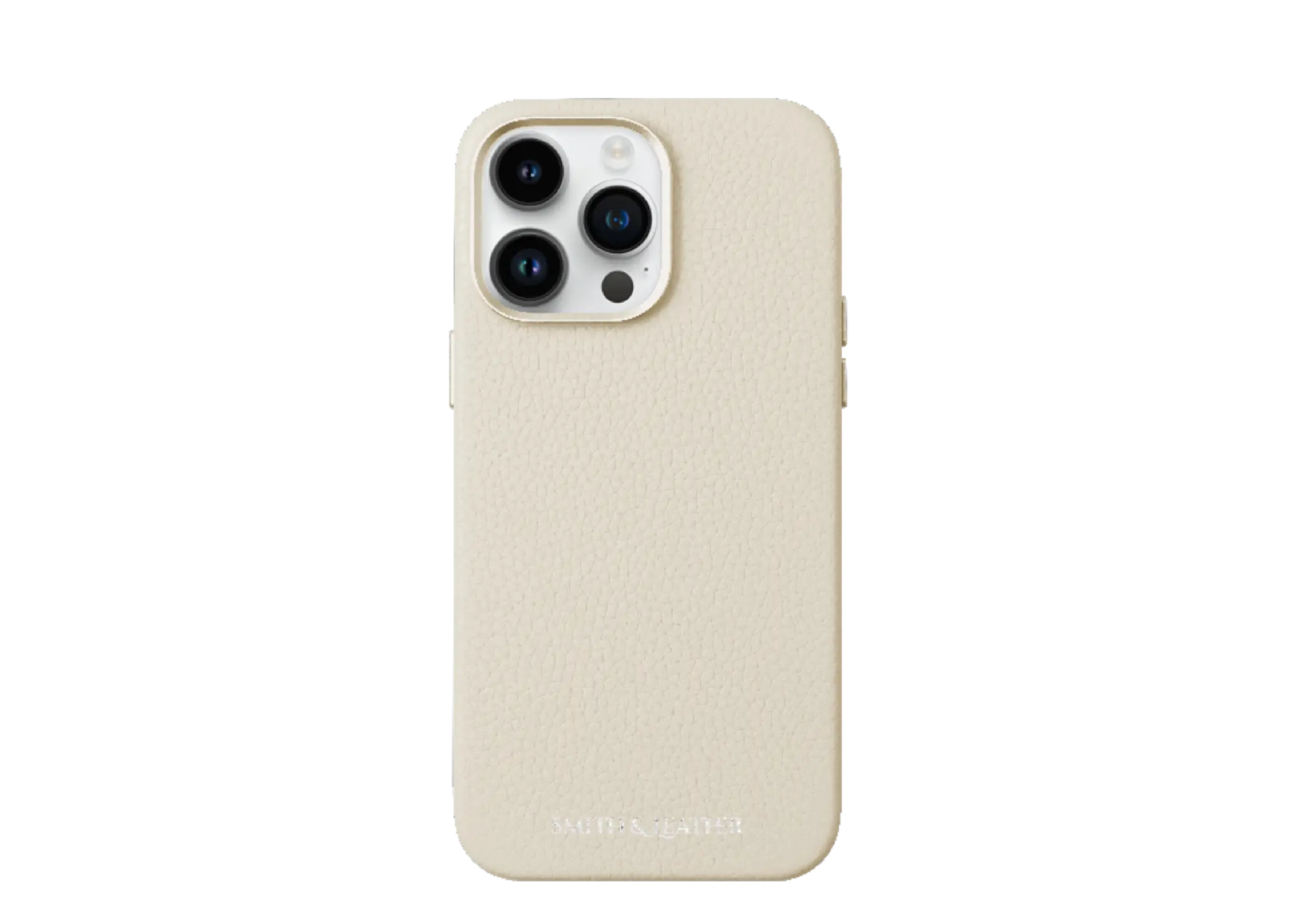 Smith&Leather iPhone 15 Pro Max MagSafe Leather Case Ivory