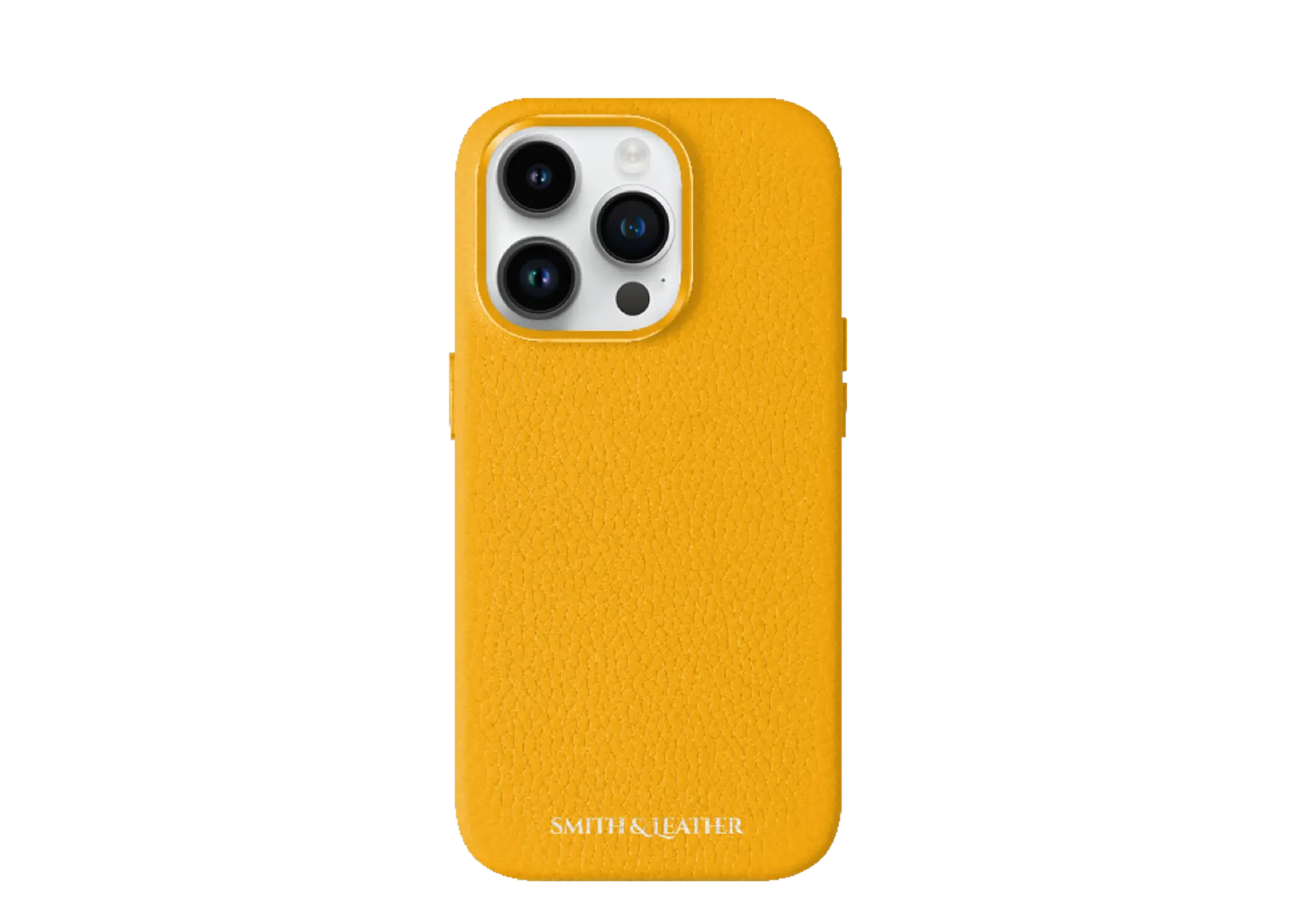Smith&Leather iPhone 15 Pro Max MagSafe Leather Case Yellow